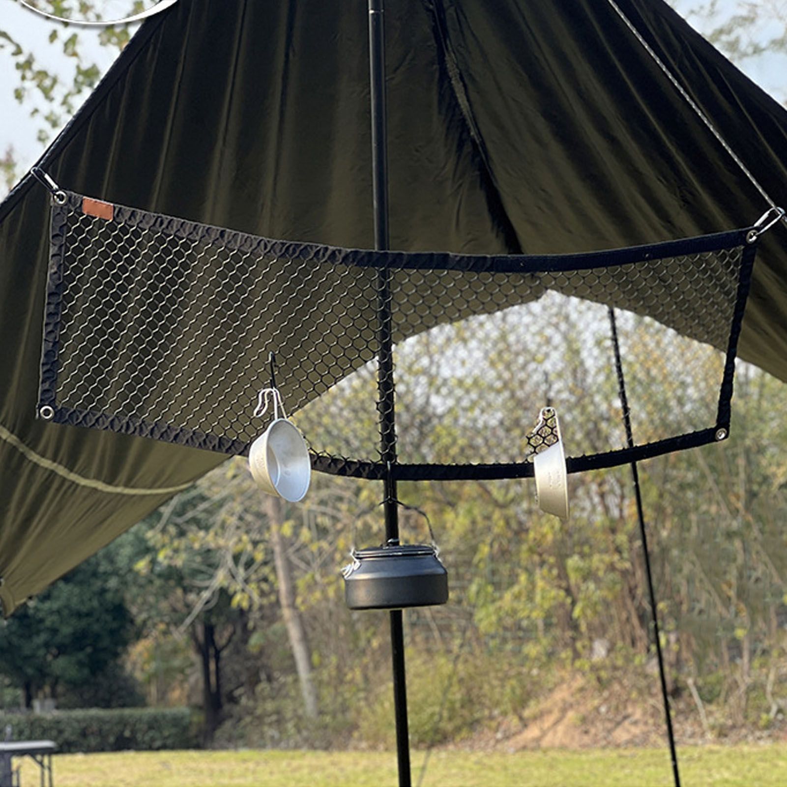 Hanging Storage Net HDPE Plastic Multifunctional Folding Trash Organizer Net view 12