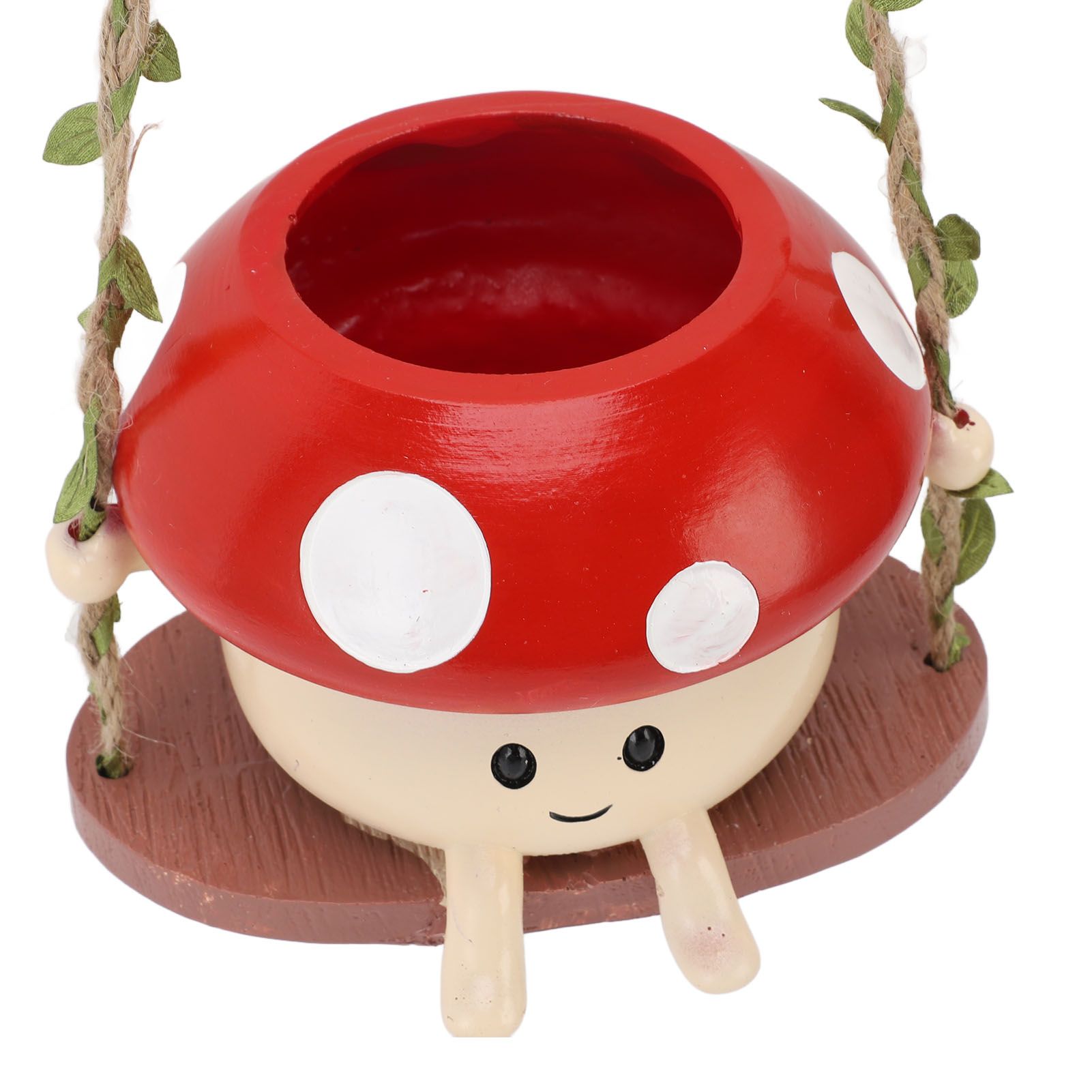 Mushroom Flower Pot Swing Face Planter Succulent Plant Pot Ornament for Wall view 5