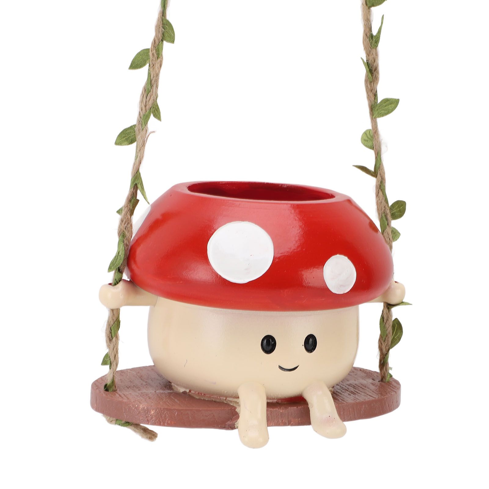Mushroom Flower Pot Swing Face Planter Succulent Plant Pot Ornament for Wall view 8
