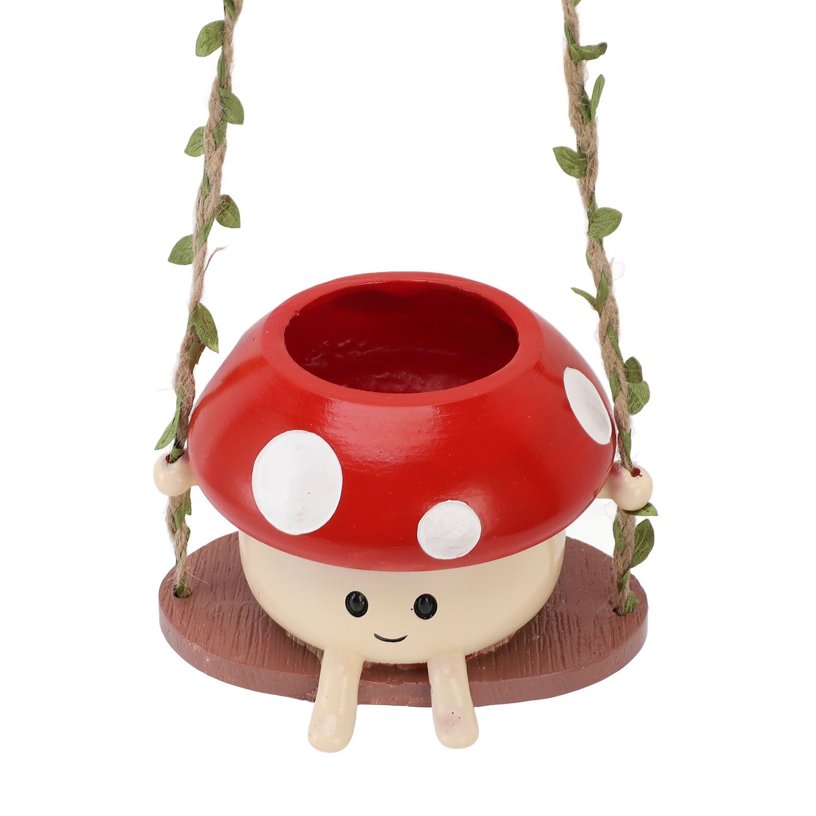 Mushroom Flower Pot Swing Face Planter Succulent Plant Pot Ornament for Wall view 9