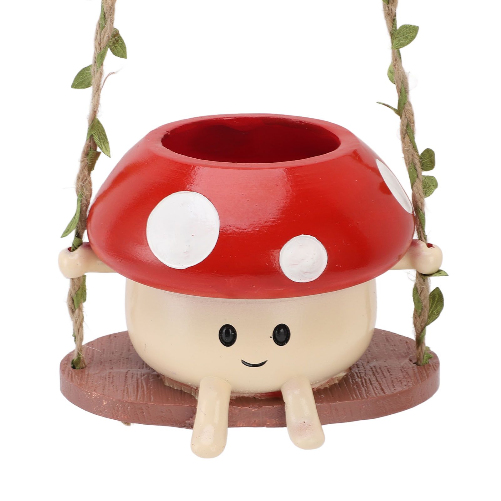 Mushroom Flower Pot Swing Face Planter Succulent Plant Pot Ornament for Wall view 10