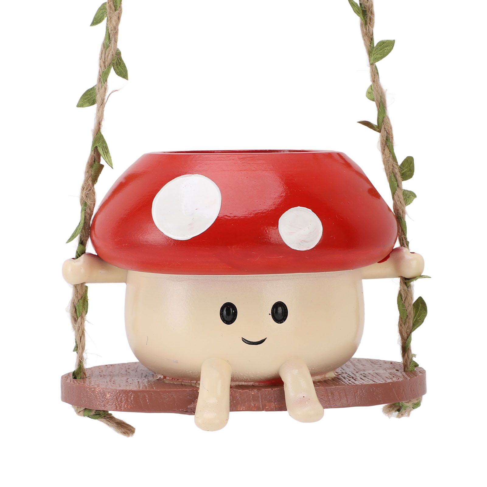 Mushroom Flower Pot Swing Face Planter Succulent Plant Pot Ornament for Wall view 11