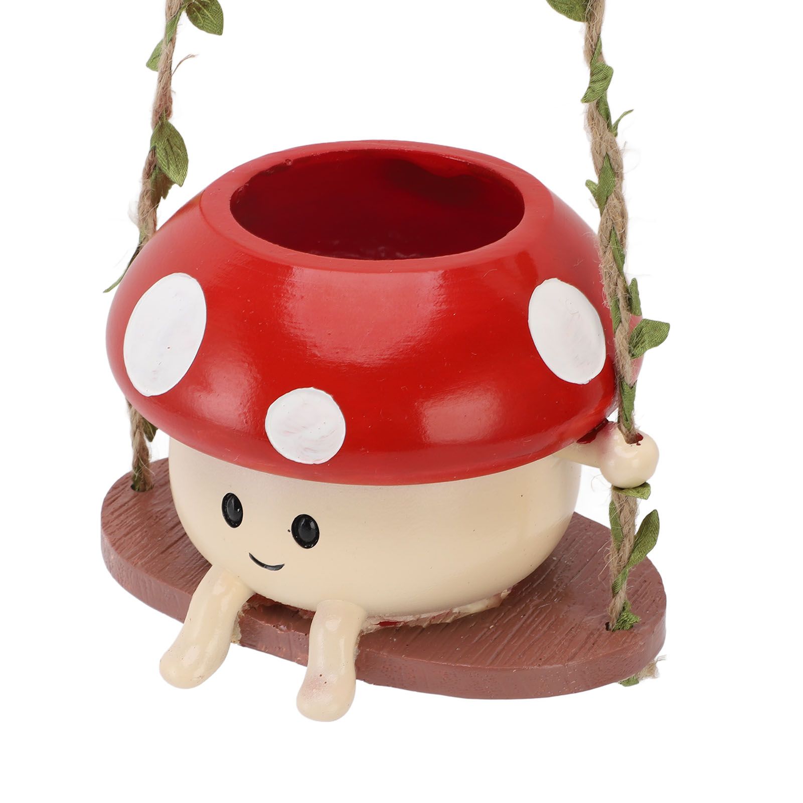 Mushroom Flower Pot Swing Face Planter Succulent Plant Pot Ornament for Wall view 12
