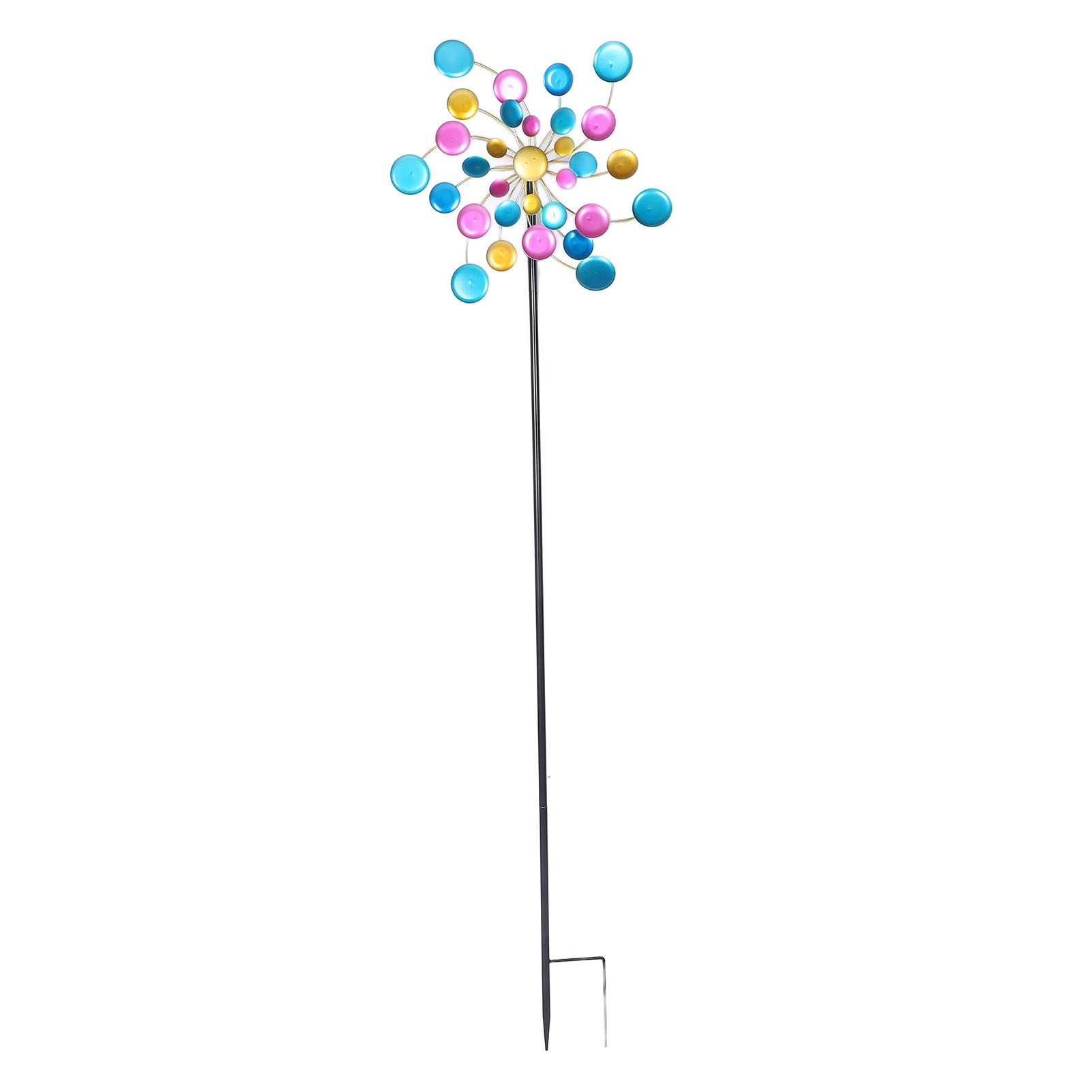 Garden Wind Spinner Colorful Metal Windmill Decoration for Outdoor Yard Lawn Patio view 4