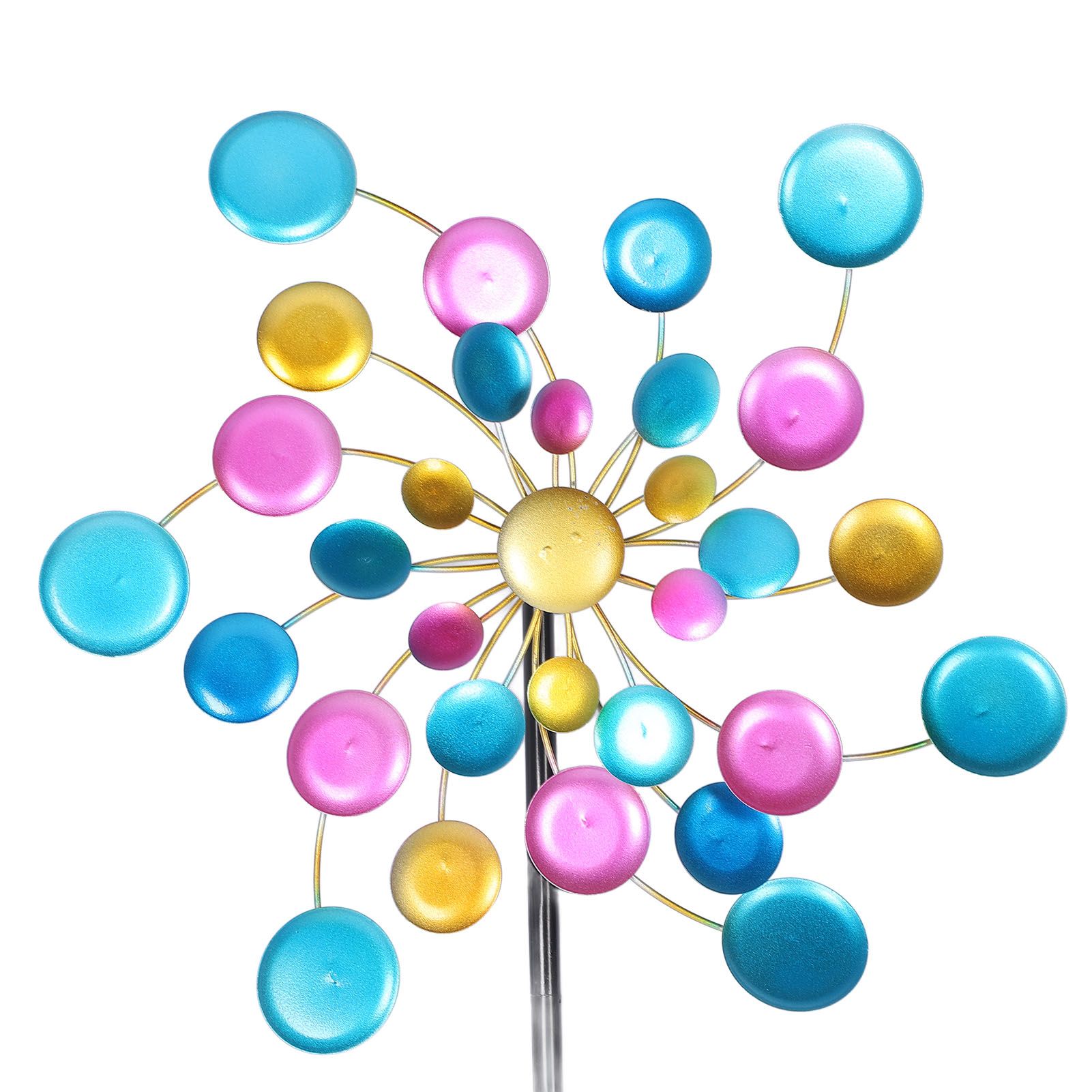 Garden Wind Spinner Colorful Metal Windmill Decoration for Outdoor Yard Lawn Patio view 5