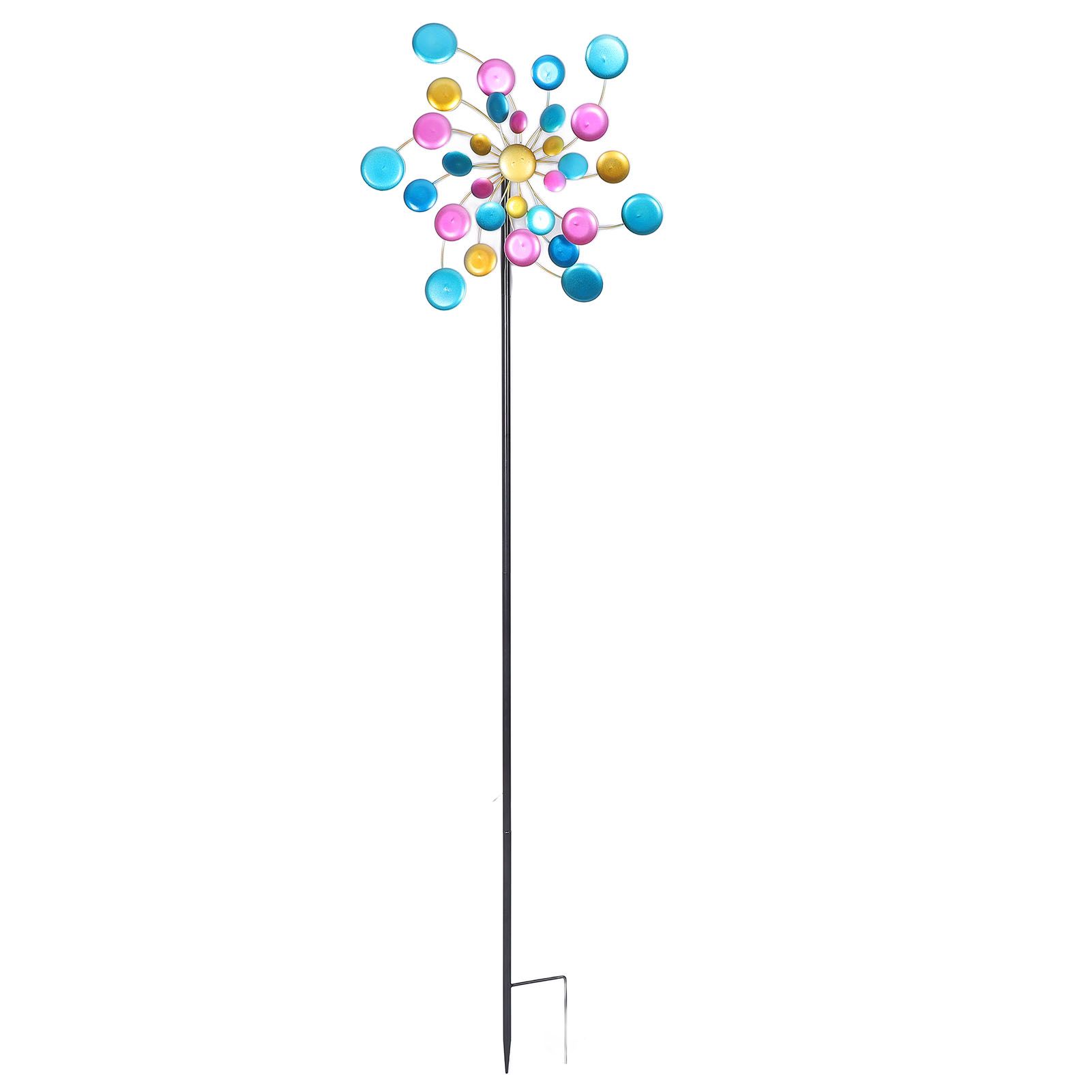 Garden Wind Spinner Colorful Metal Windmill Decoration for Outdoor Yard Lawn Patio view 6