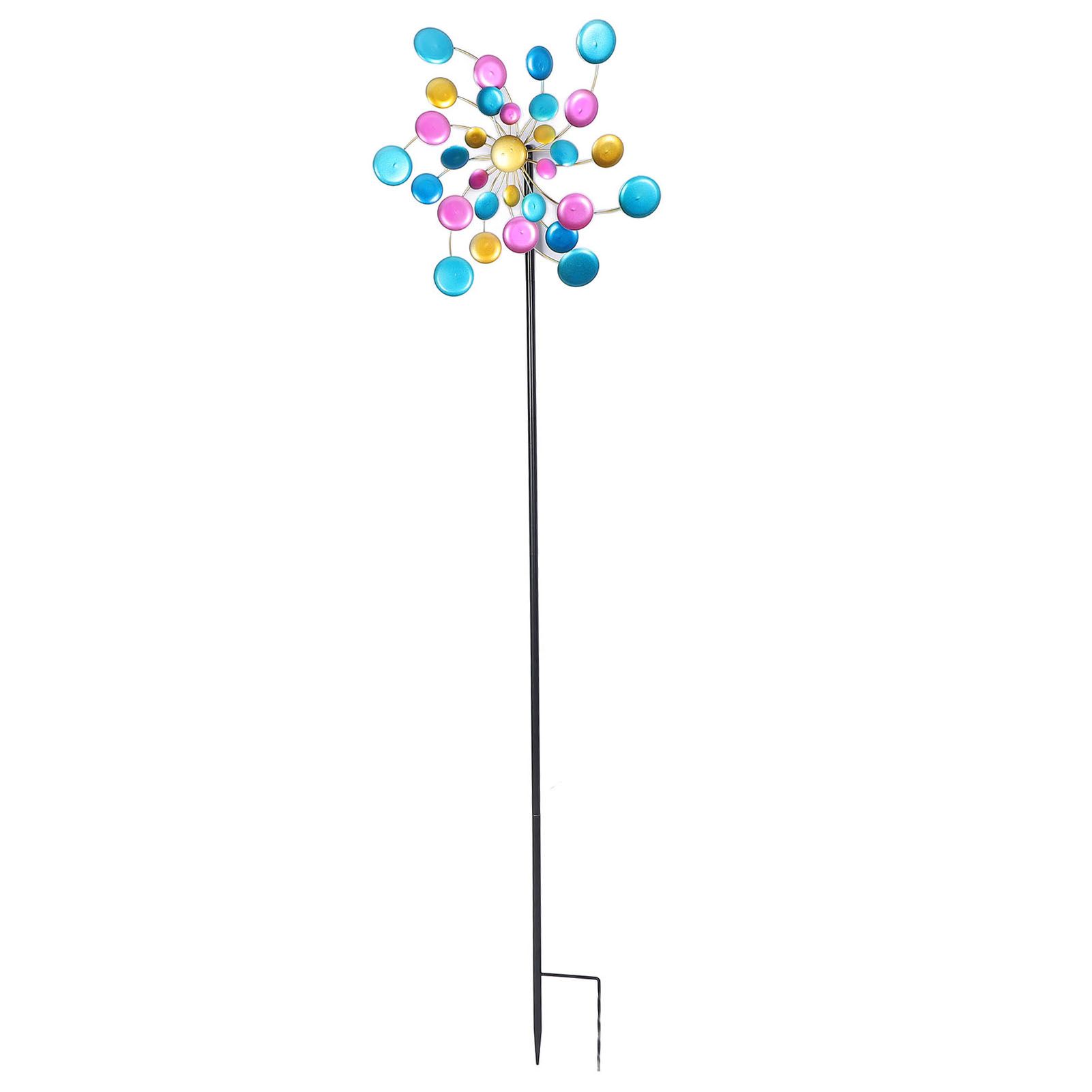 Garden Wind Spinner Colorful Metal Windmill Decoration for Outdoor Yard Lawn Patio view 7