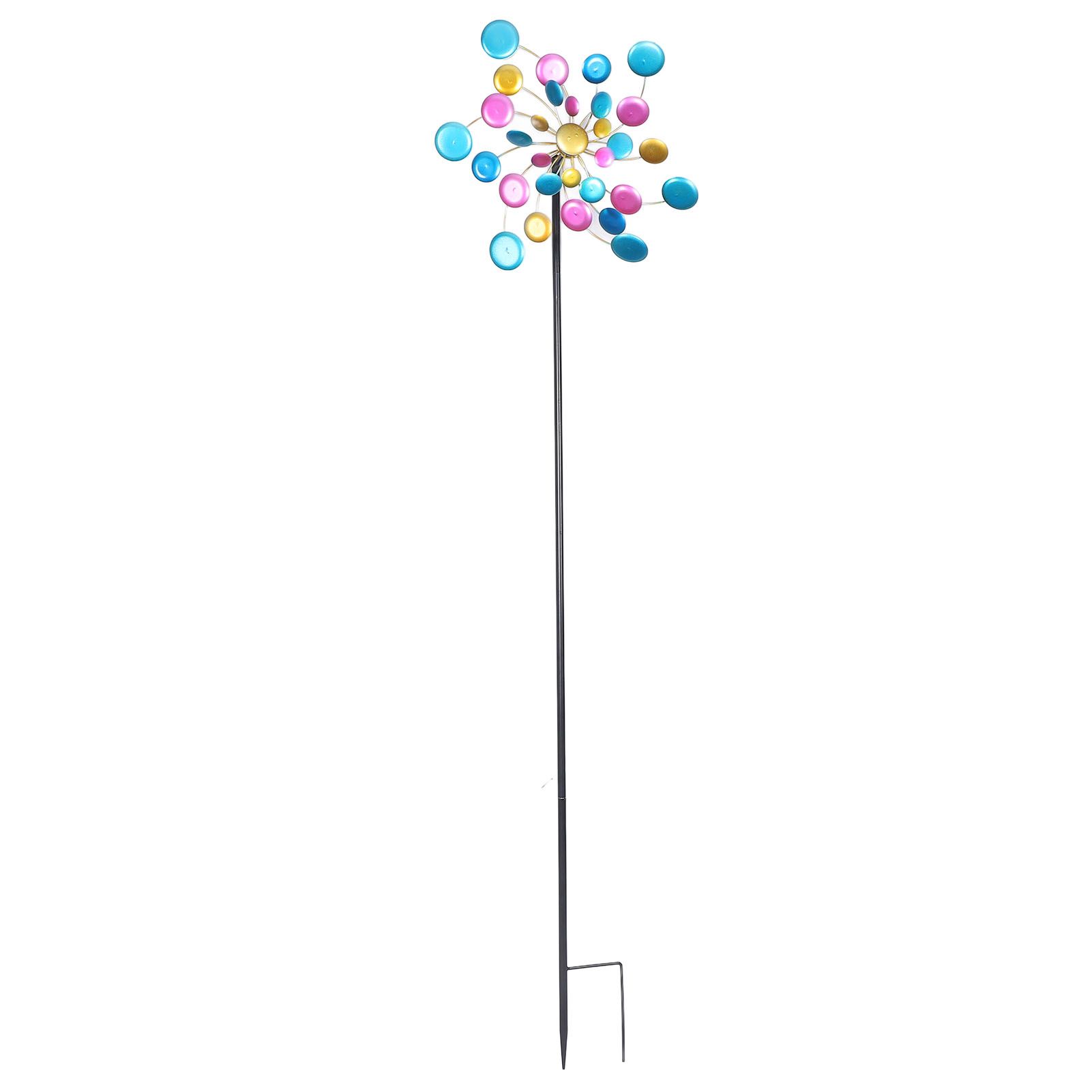 Garden Wind Spinner Colorful Metal Windmill Decoration for Outdoor Yard Lawn Patio view 8
