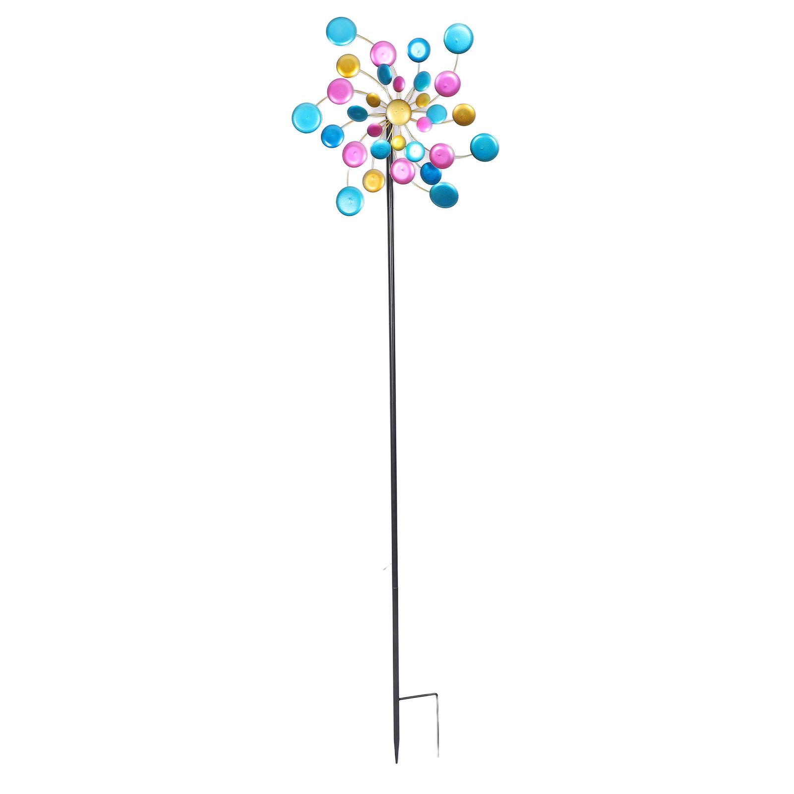 Garden Wind Spinner Colorful Metal Windmill Decoration for Outdoor Yard Lawn Patio view 9