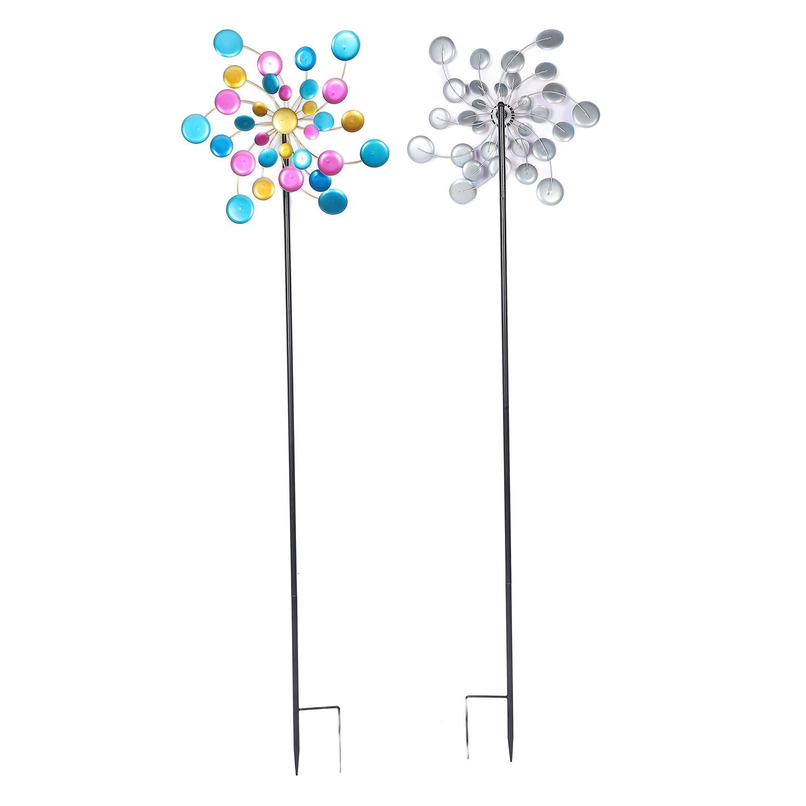 Garden Wind Spinner Colorful Metal Windmill Decoration for Outdoor Yard Lawn Patio view 11