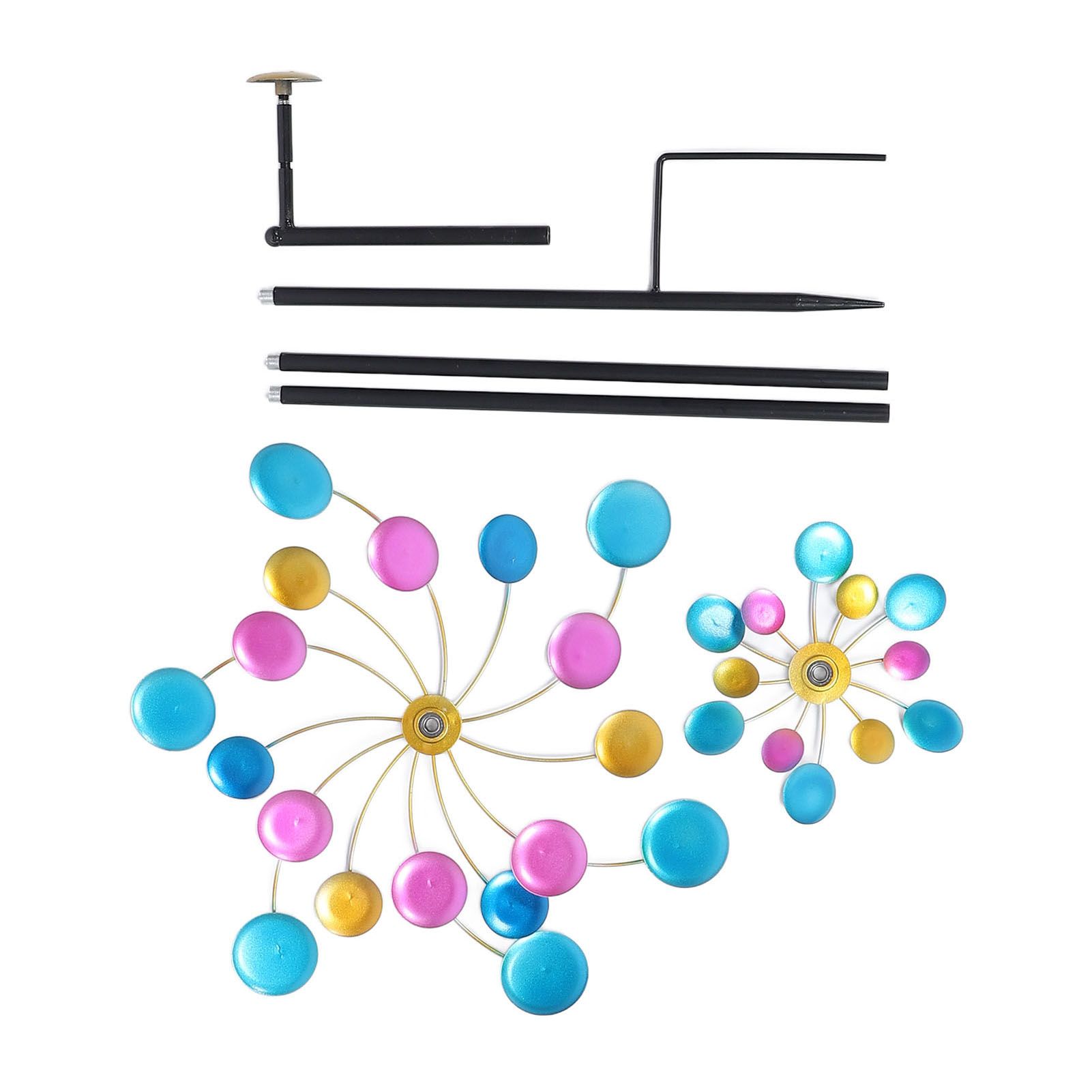 Garden Wind Spinner Colorful Metal Windmill Decoration for Outdoor Yard Lawn Patio view 12