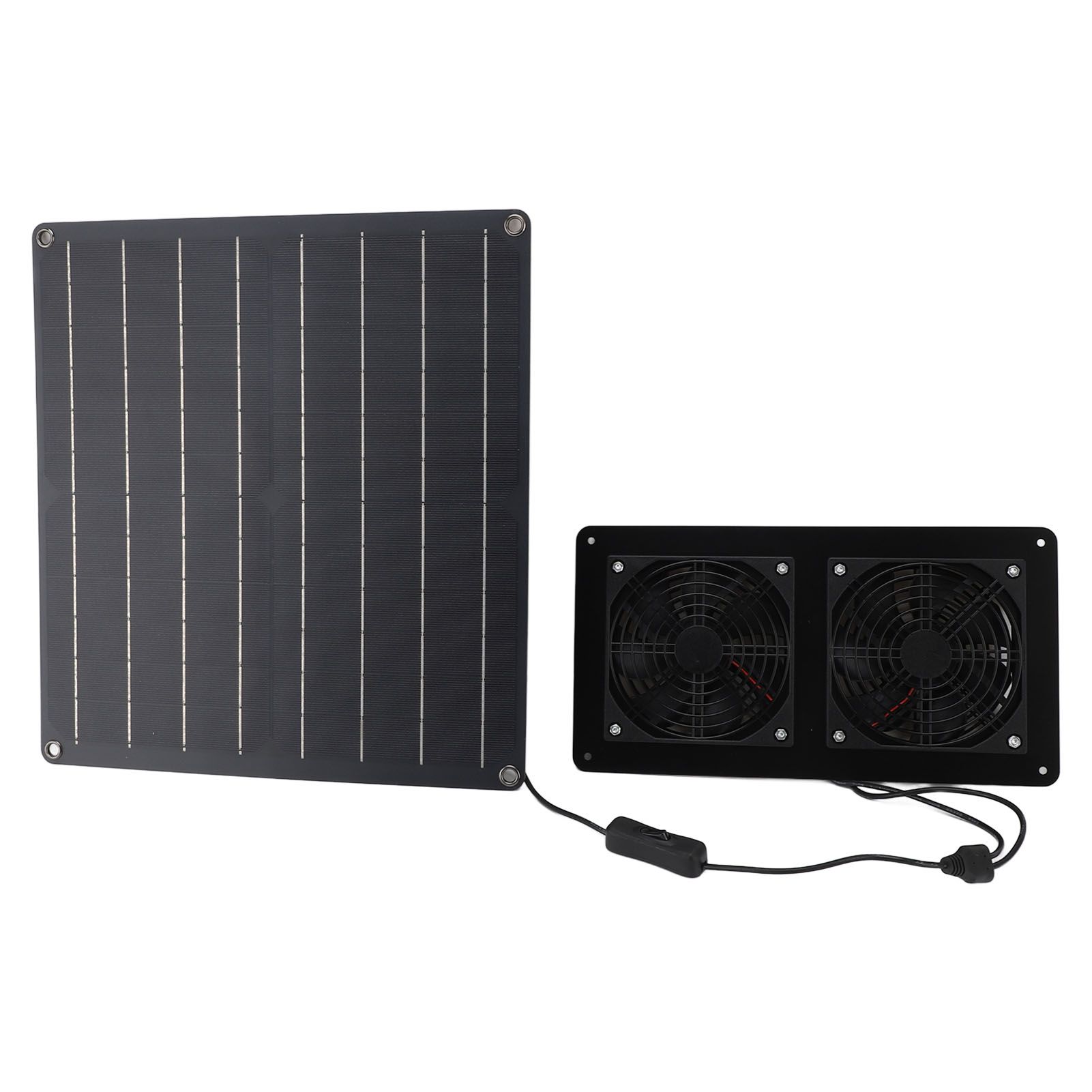 Solar Exhaust Fan Kit 12V 20W Solar Panel Fan with Switch Control for Outdoor view 4