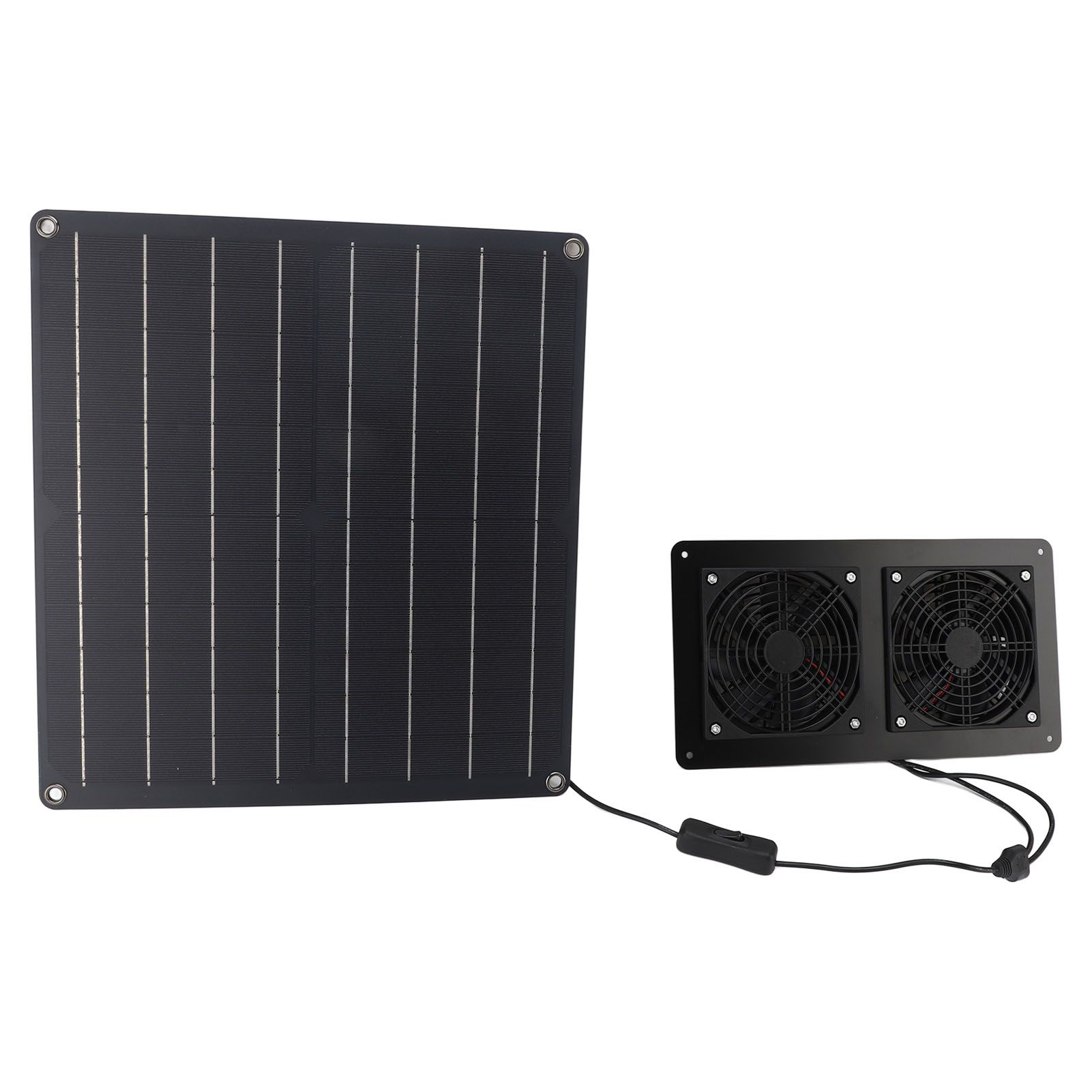 Solar Exhaust Fan Kit 12V 20W Solar Panel Fan with Switch Control for Outdoor view 8