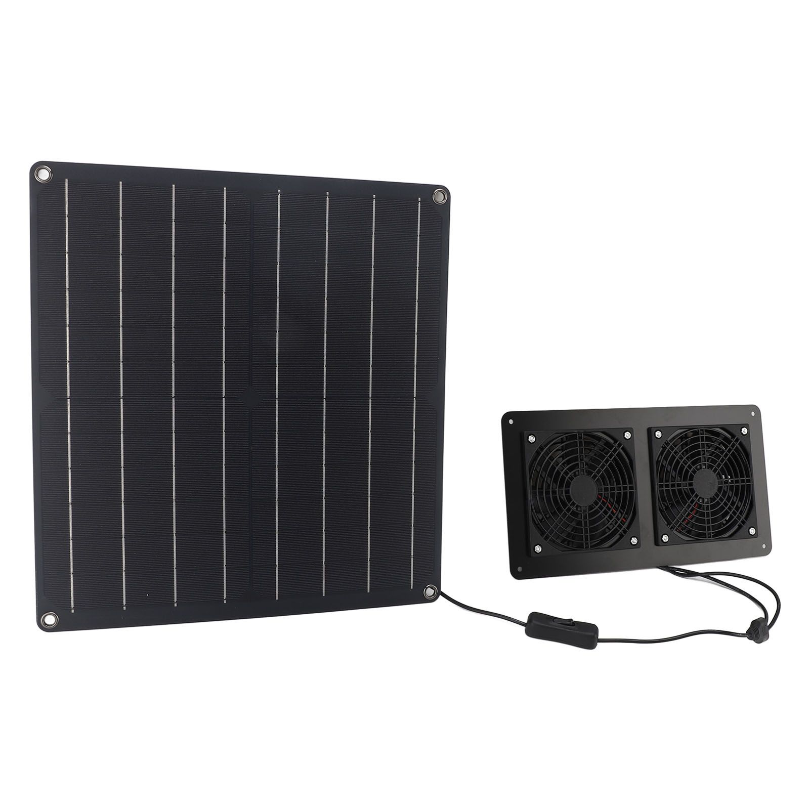 Solar Exhaust Fan Kit 12V 20W Solar Panel Fan with Switch Control for Outdoor view 9