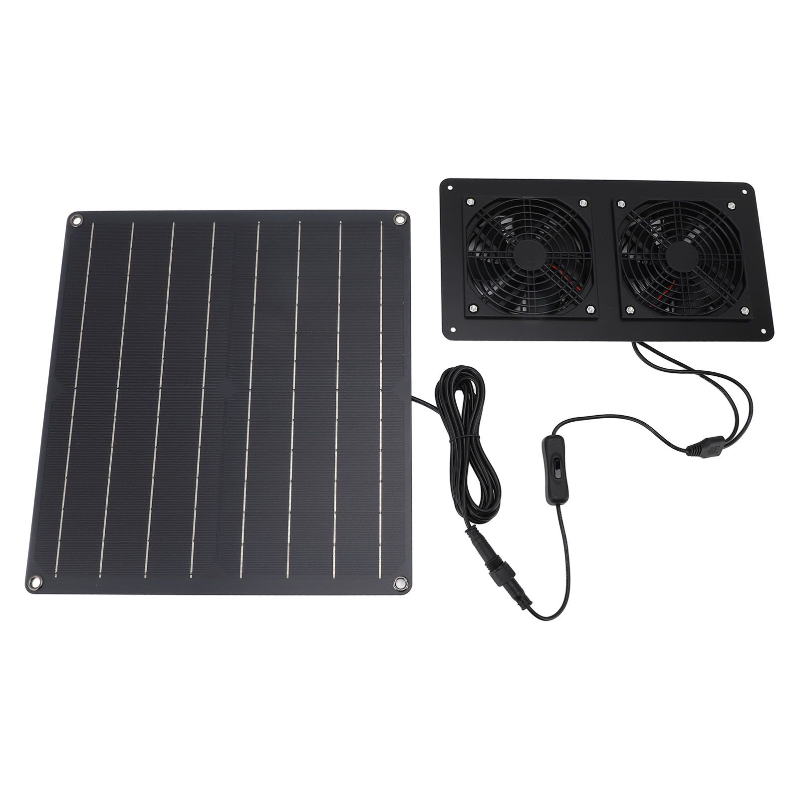 Solar Exhaust Fan Kit 12V 20W Solar Panel Fan with Switch Control for Outdoor view 10