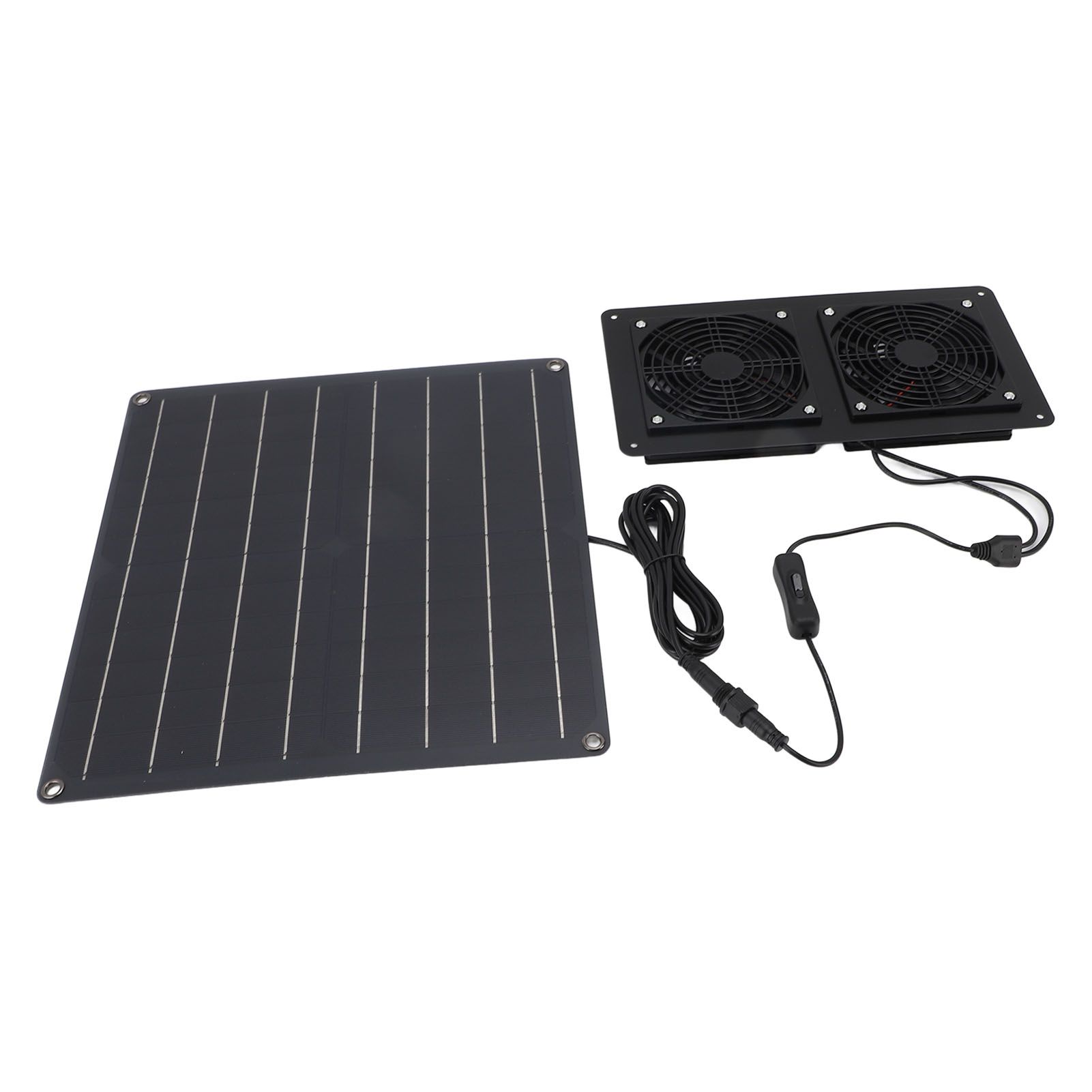 Solar Exhaust Fan Kit 12V 20W Solar Panel Fan with Switch Control for Outdoor view 11