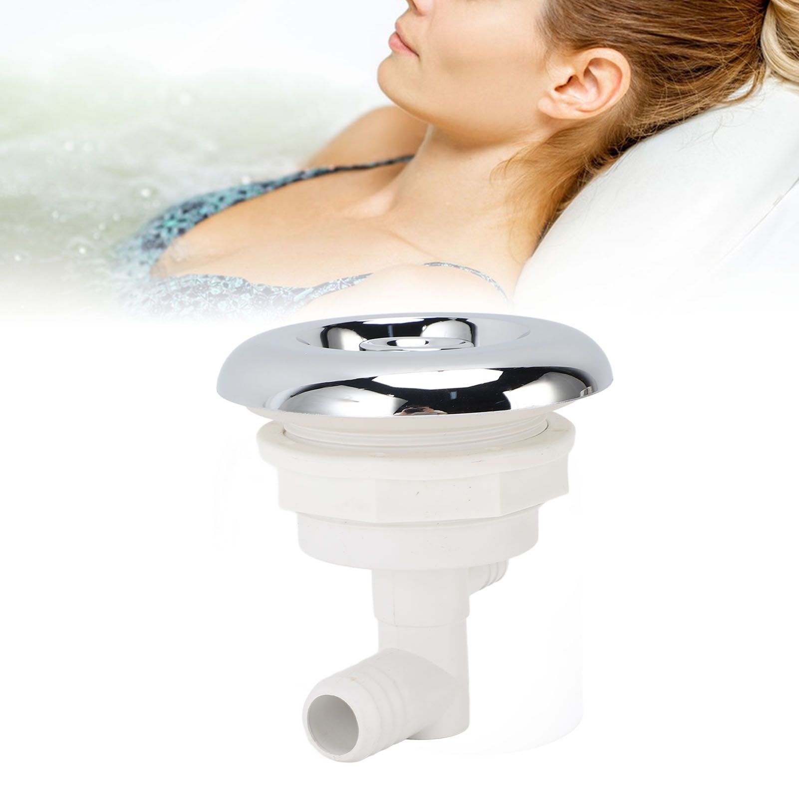 Massage Tub Jet Nozzle Adjustable Slick Appearance Stainless Steel and PVC view 12