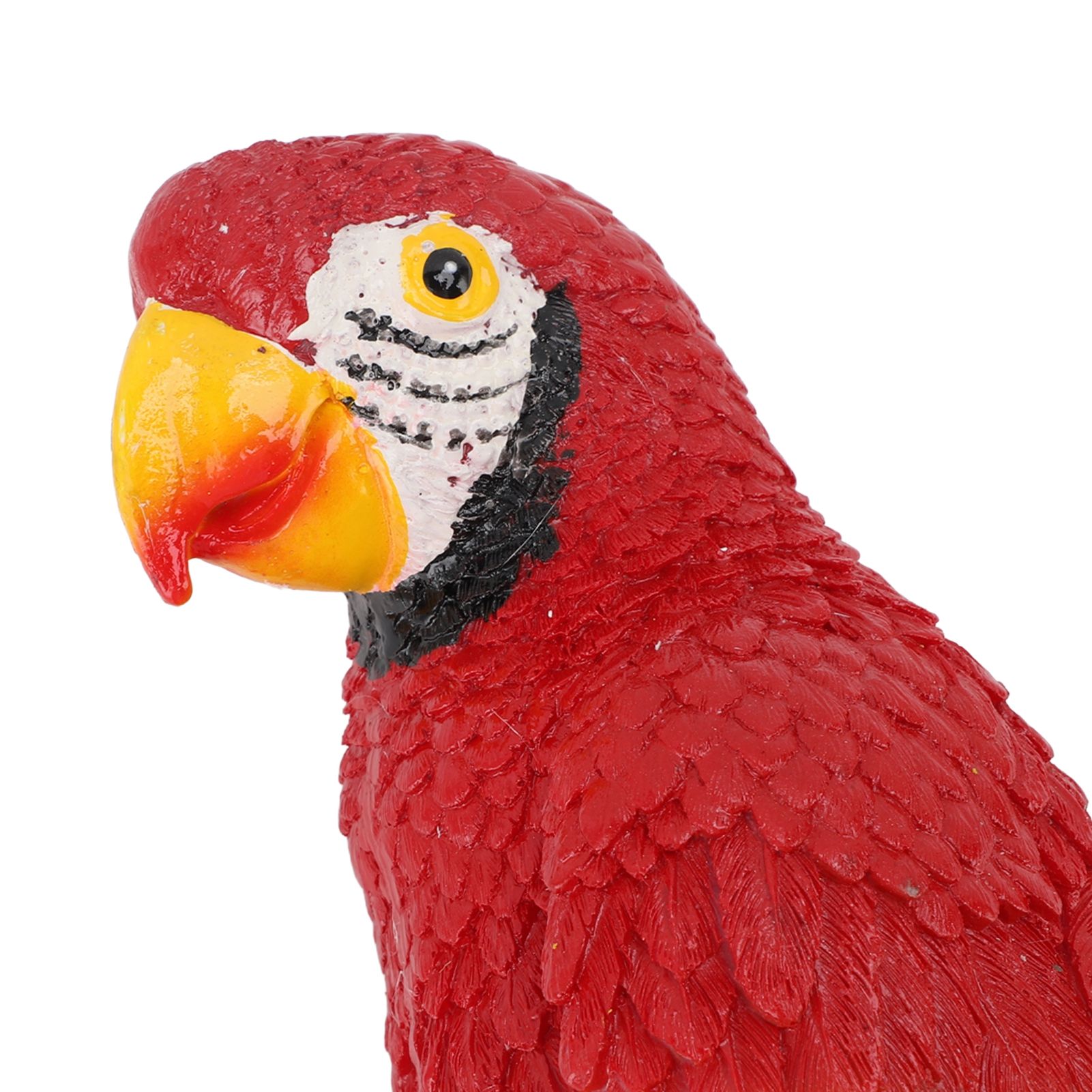 Parrot Sculpture Resin Bird Figurine Half Face Hanging Sculpture for Wall Tree view 2