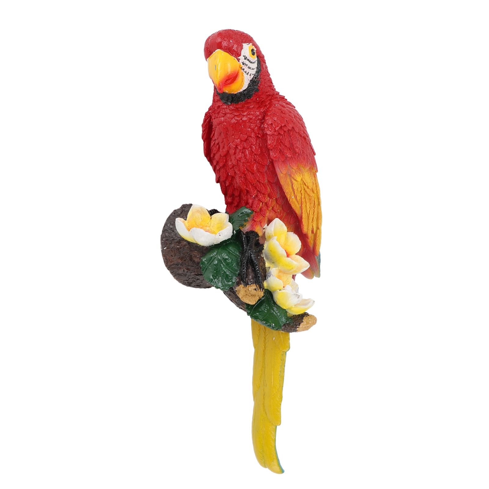 Parrot Sculpture Resin Bird Figurine Half Face Hanging Sculpture for Wall Tree view 6