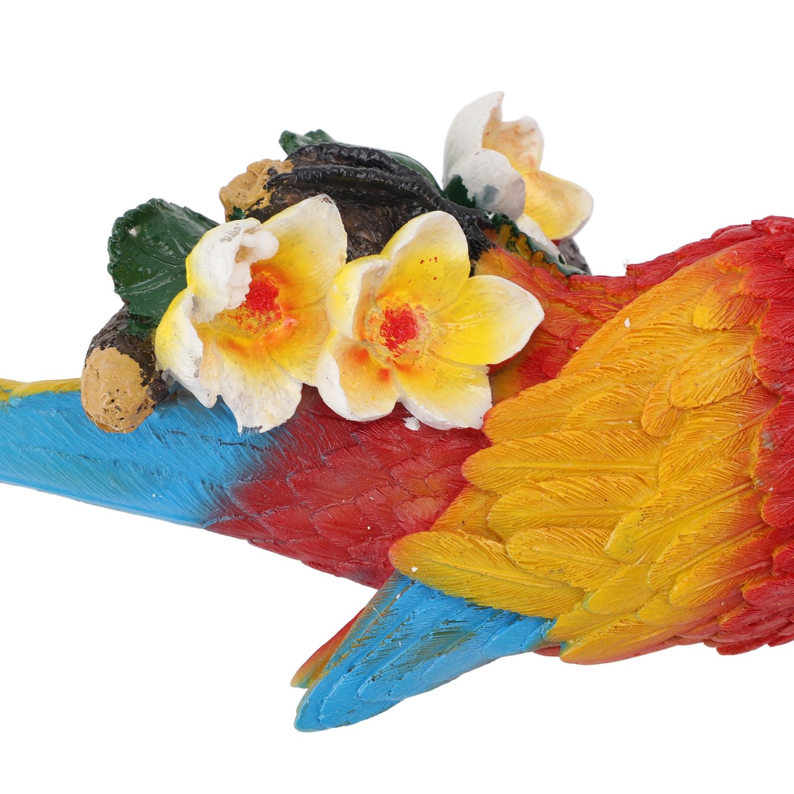 Parrot Sculpture Resin Bird Figurine Half Face Hanging Sculpture for Wall Tree view 7
