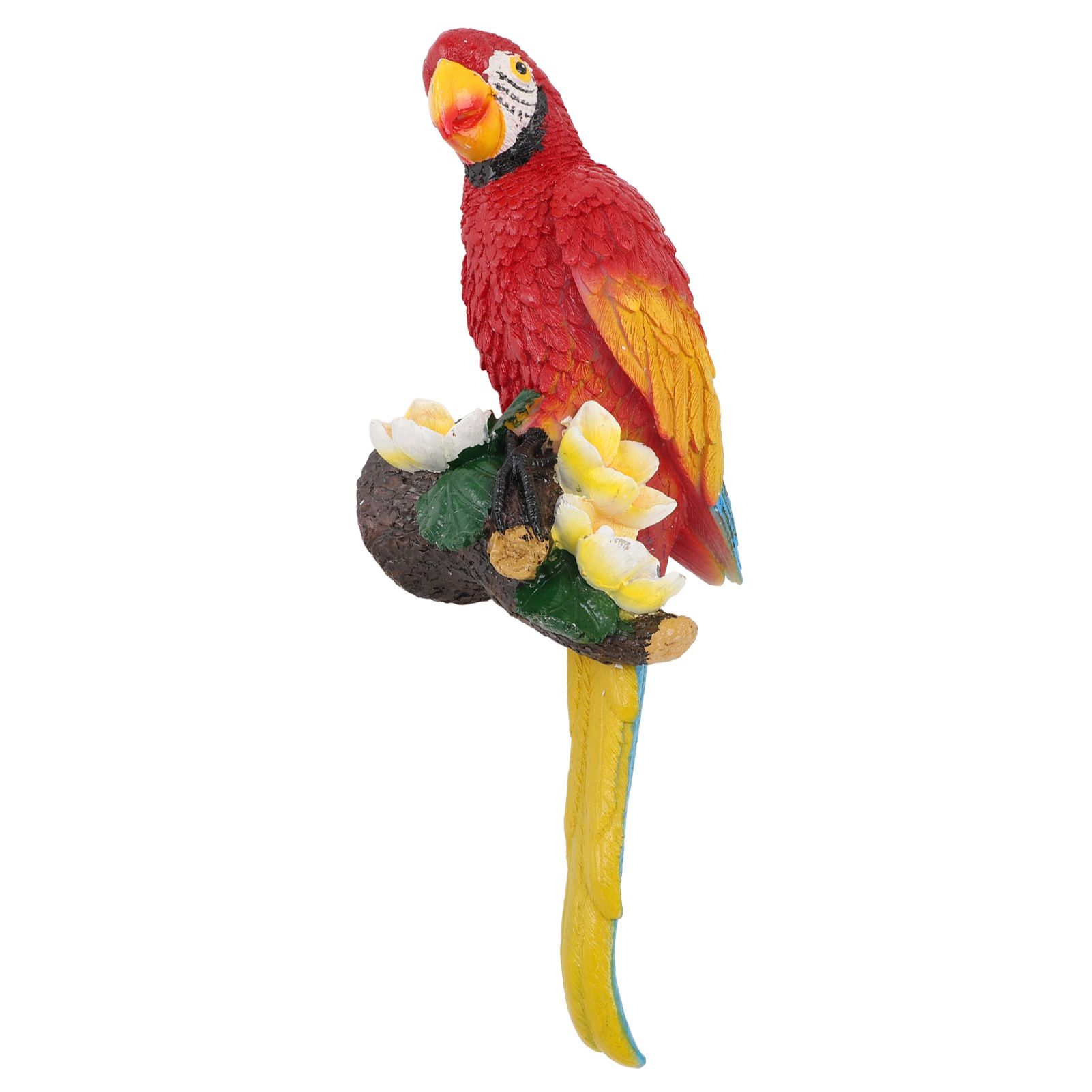 Parrot Sculpture Resin Bird Figurine Half Face Hanging Sculpture for Wall Tree view 11