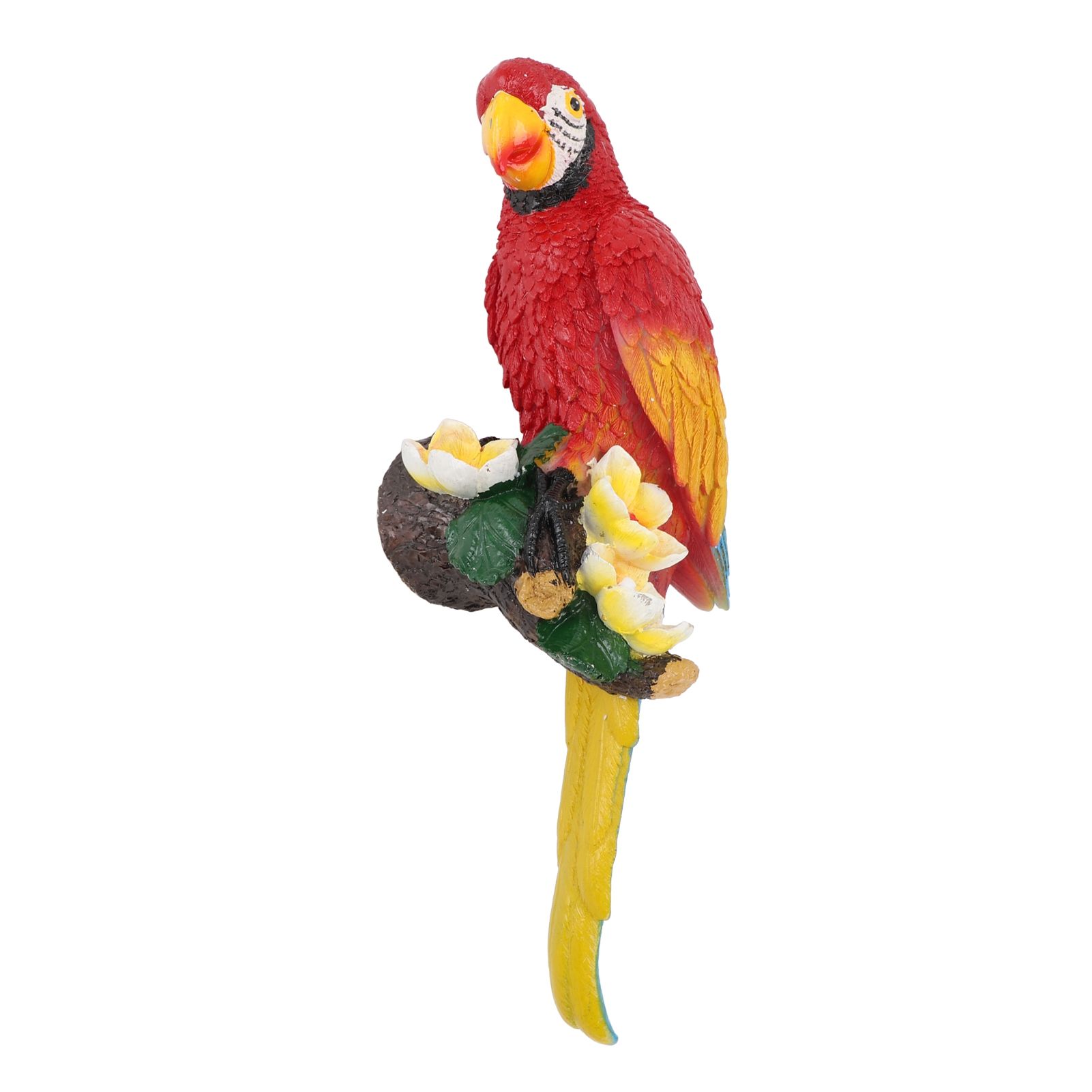 Parrot Sculpture Resin Bird Figurine Half Face Hanging Sculpture for Wall Tree view 12