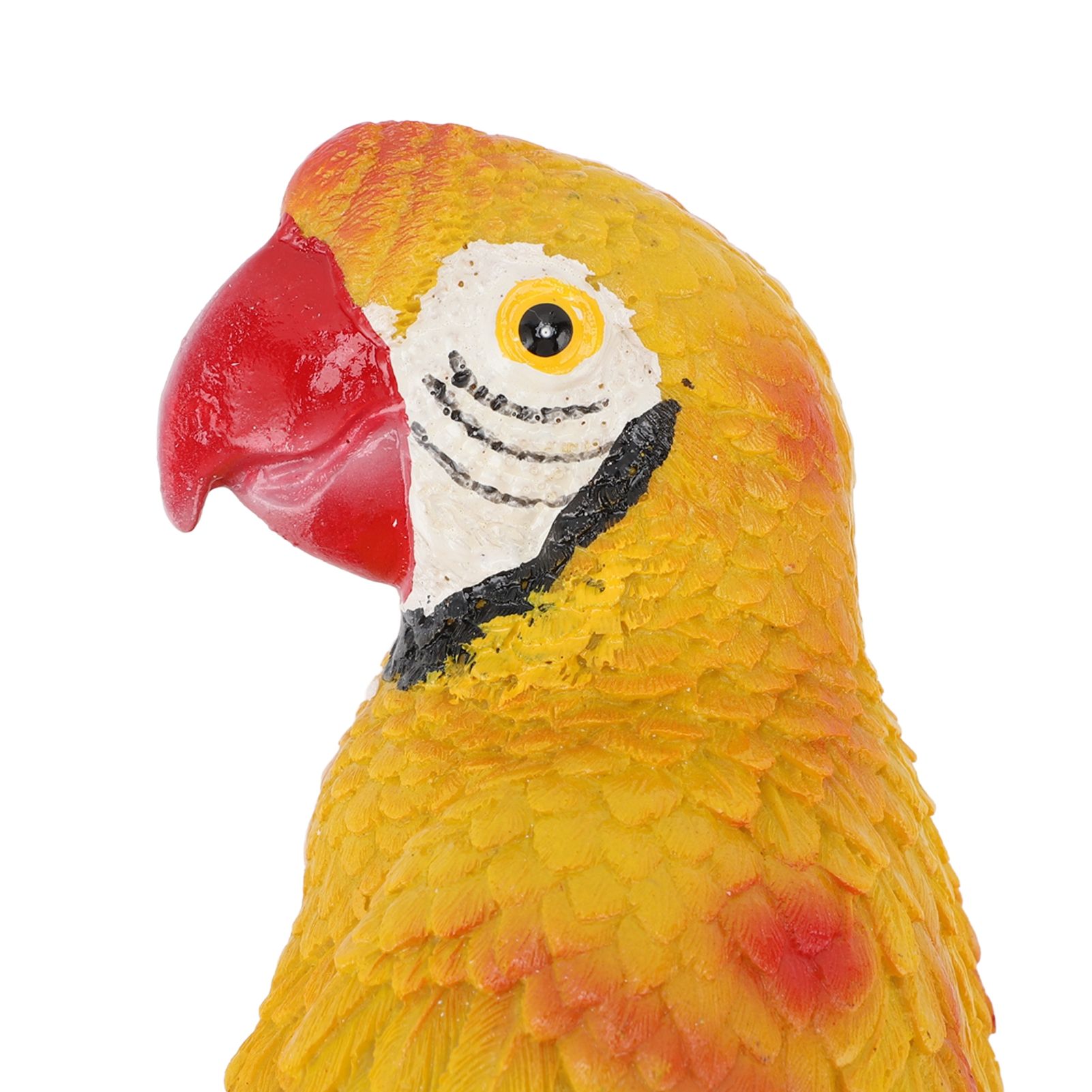 Parrot Sculpture Resin Bird Figurine Half Face Hanging Sculpture for Wall Tree view 2