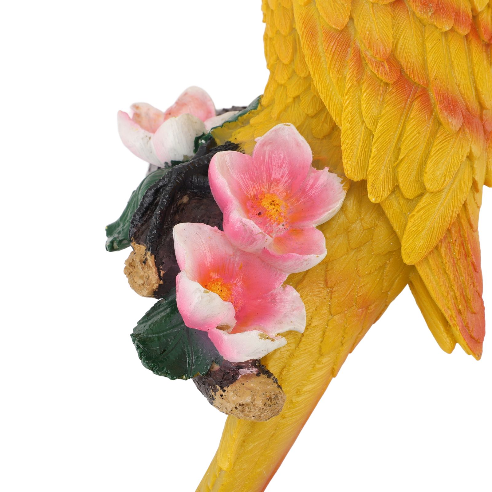 Parrot Sculpture Resin Bird Figurine Half Face Hanging Sculpture for Wall Tree view 7