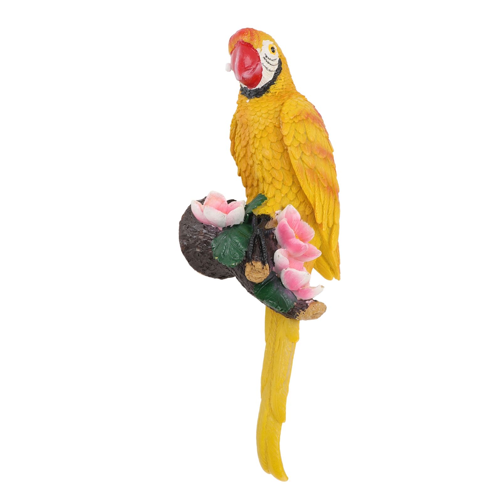 Parrot Sculpture Resin Bird Figurine Half Face Hanging Sculpture for Wall Tree view 9