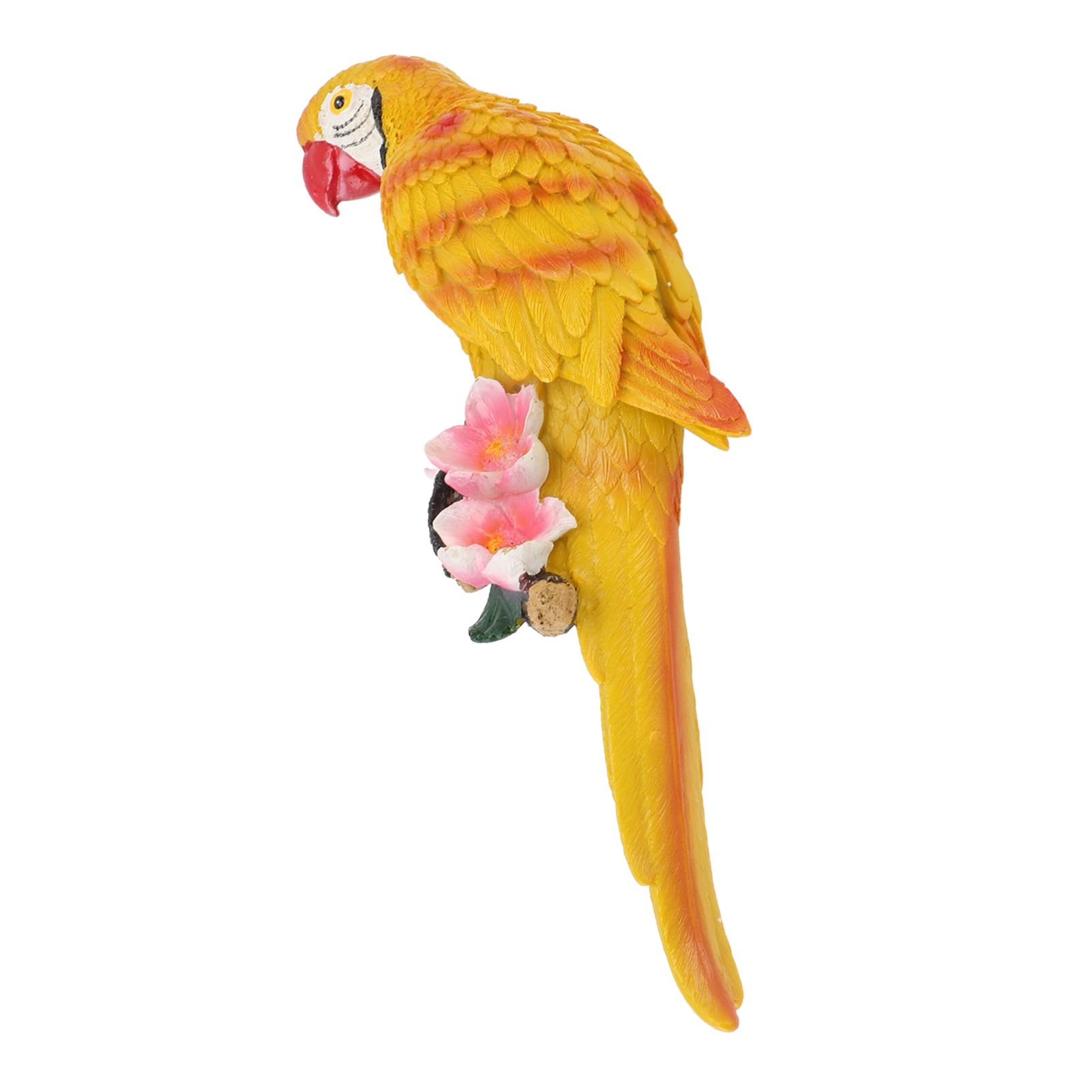 Parrot Sculpture Resin Bird Figurine Half Face Hanging Sculpture for Wall Tree view 11