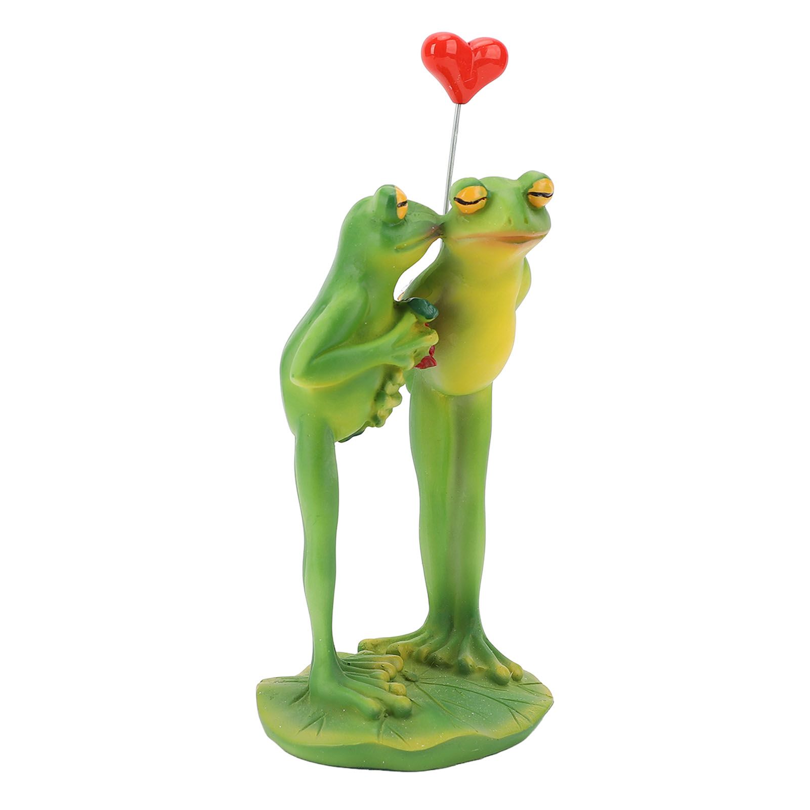 3D Frog Decor Couple Figurine Novelty Animal Statue Ornament Home Office Desk