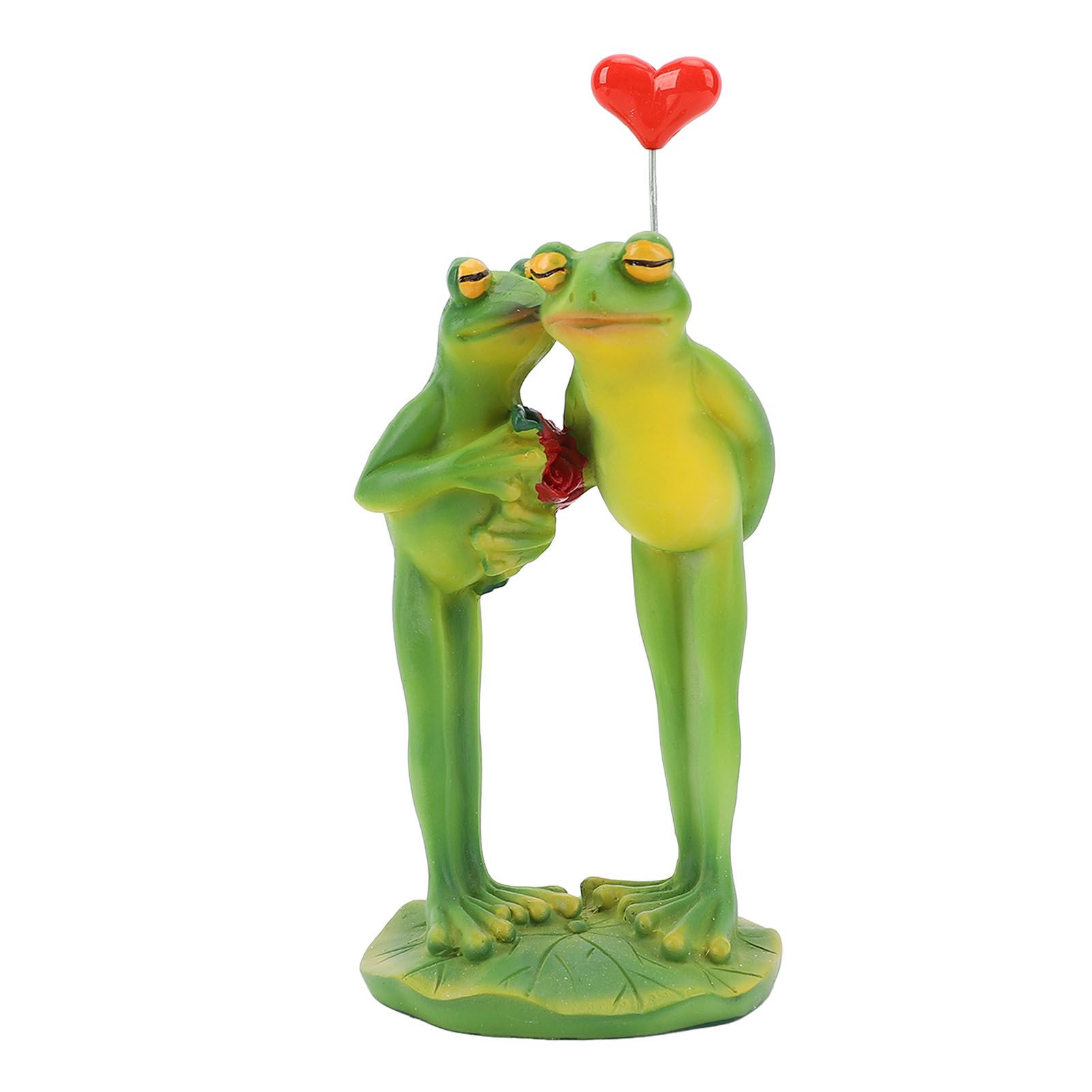3D Frog Decor Couple Figurine Novelty Animal Statue Ornament Home Office Desk view 2