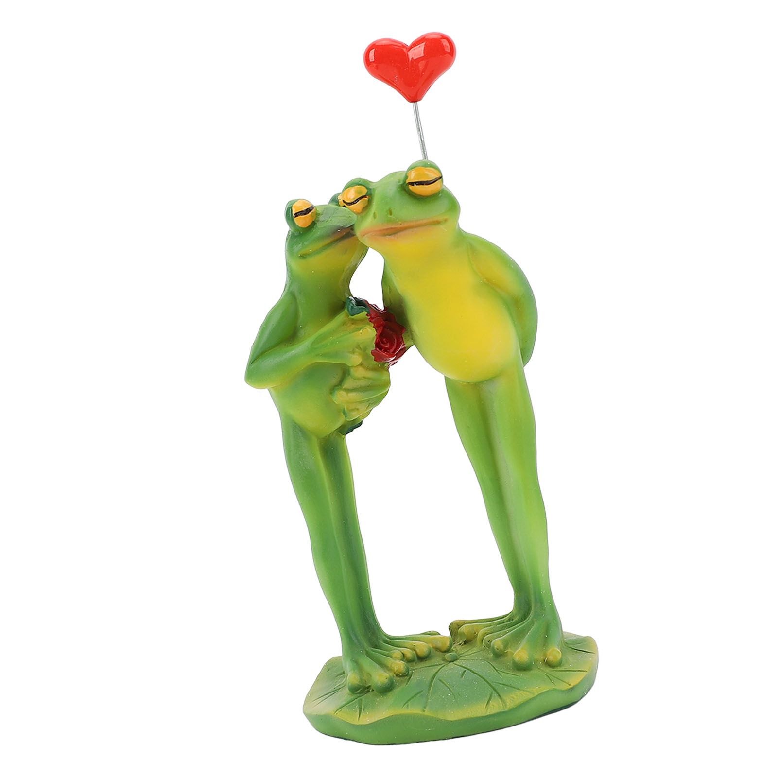 3D Frog Decor Couple Figurine Novelty Animal Statue Ornament Home Office Desk view 3