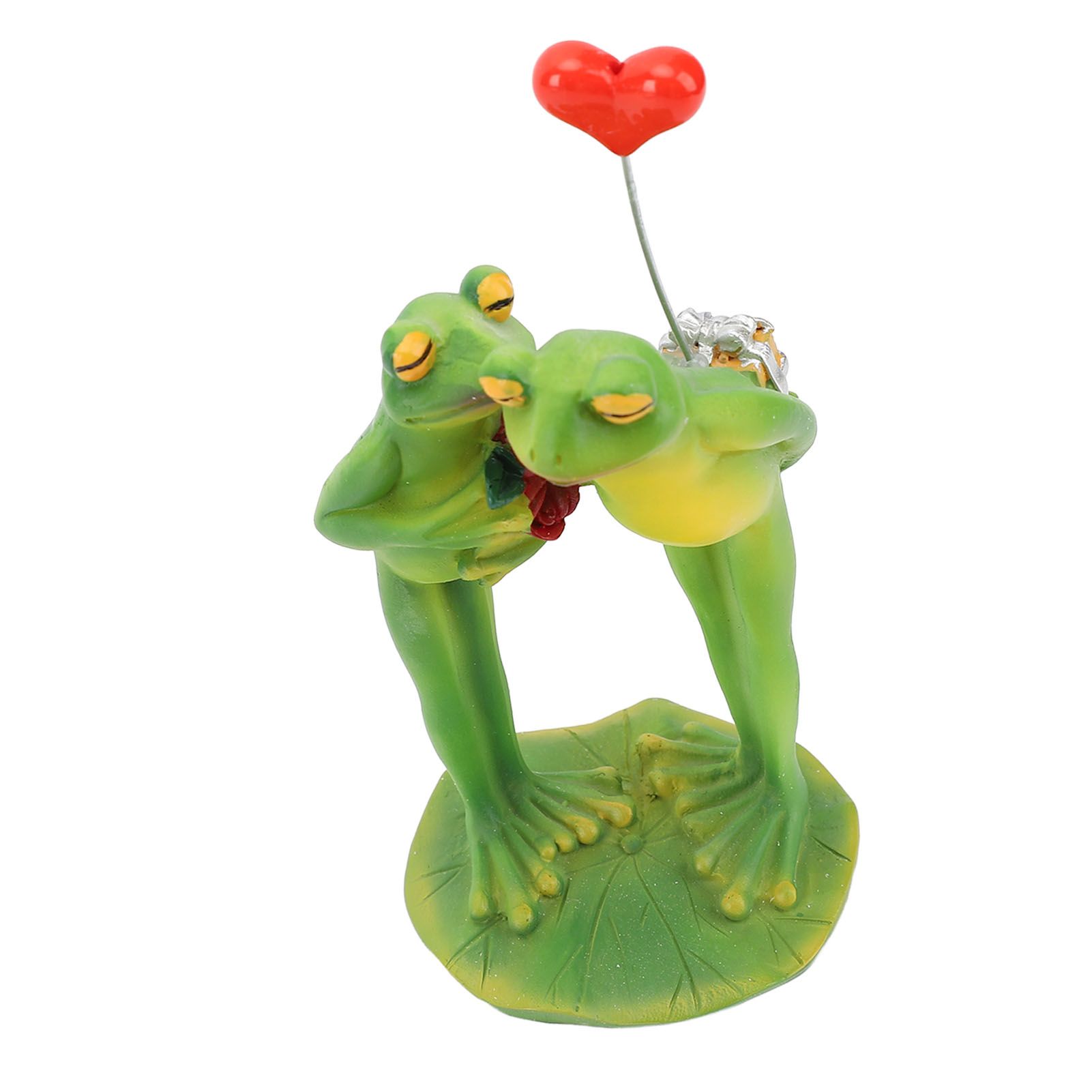 3D Frog Decor Couple Figurine Novelty Animal Statue Ornament Home Office Desk view 7