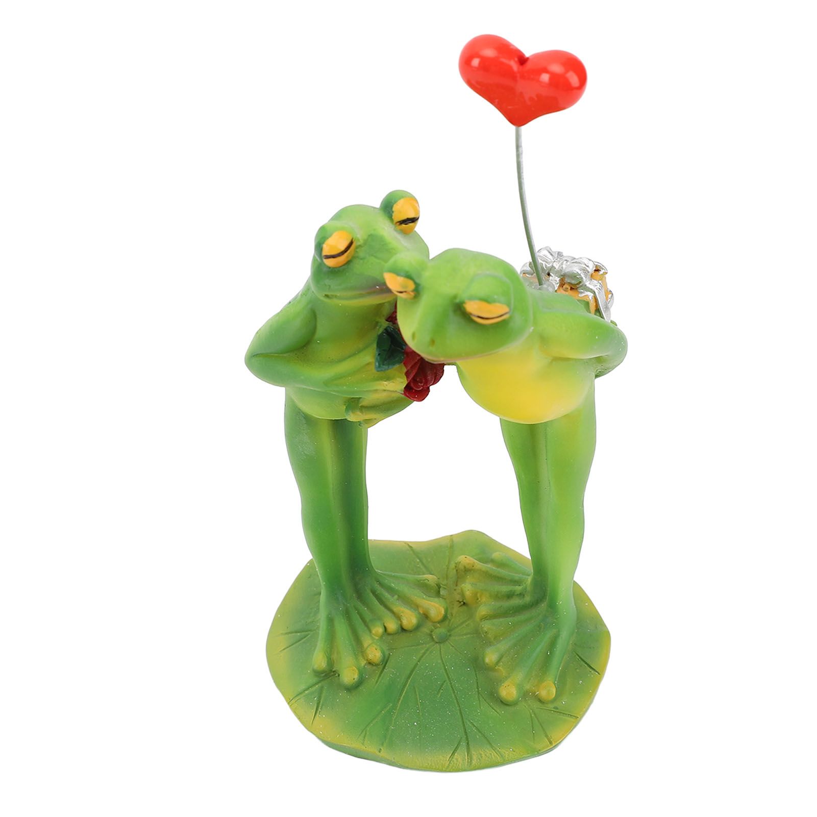 3D Frog Decor Couple Figurine Novelty Animal Statue Ornament Home Office Desk view 9