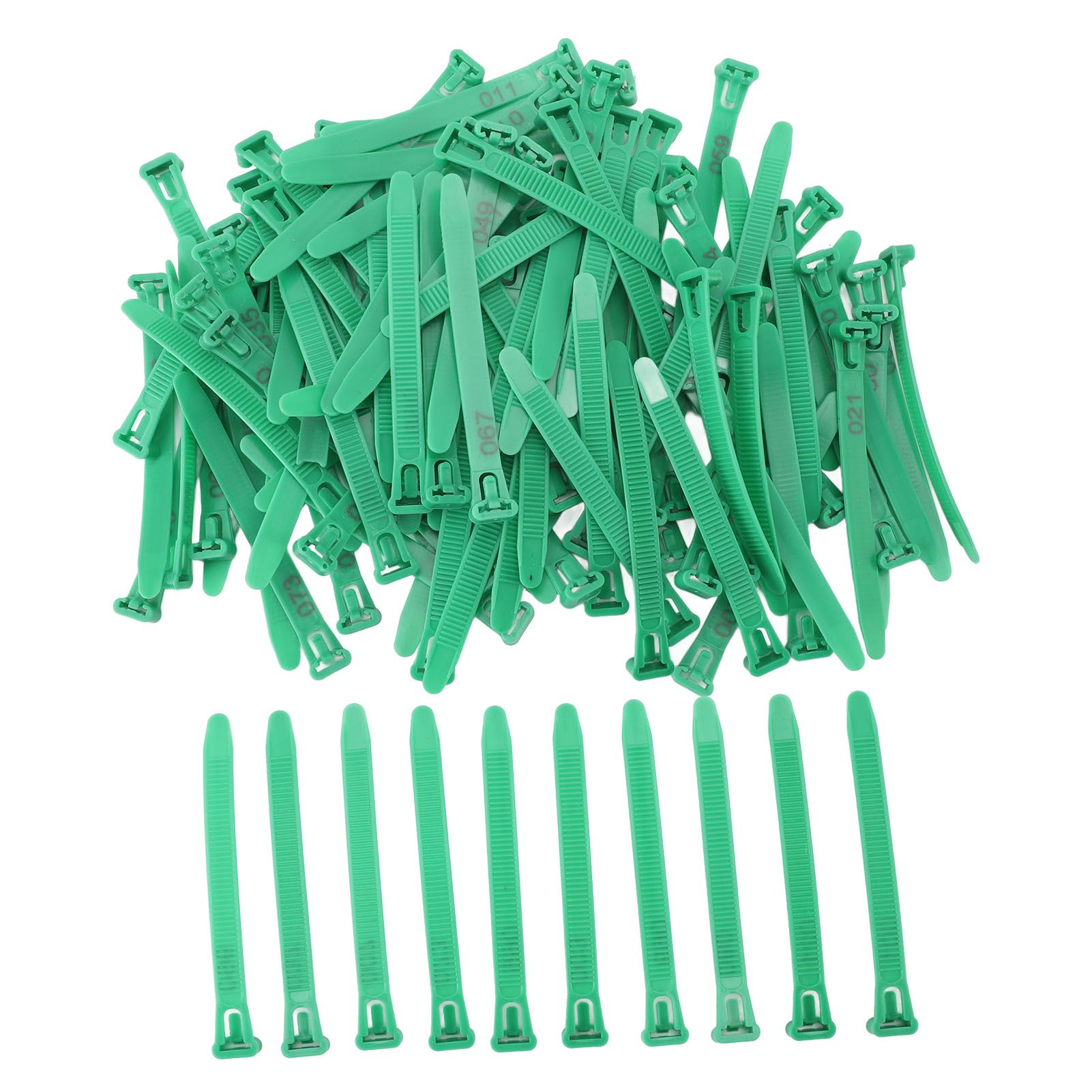 100pcs Chicken Leg Bands Adjustable Fadeless Numbered Poultry Identification view 3