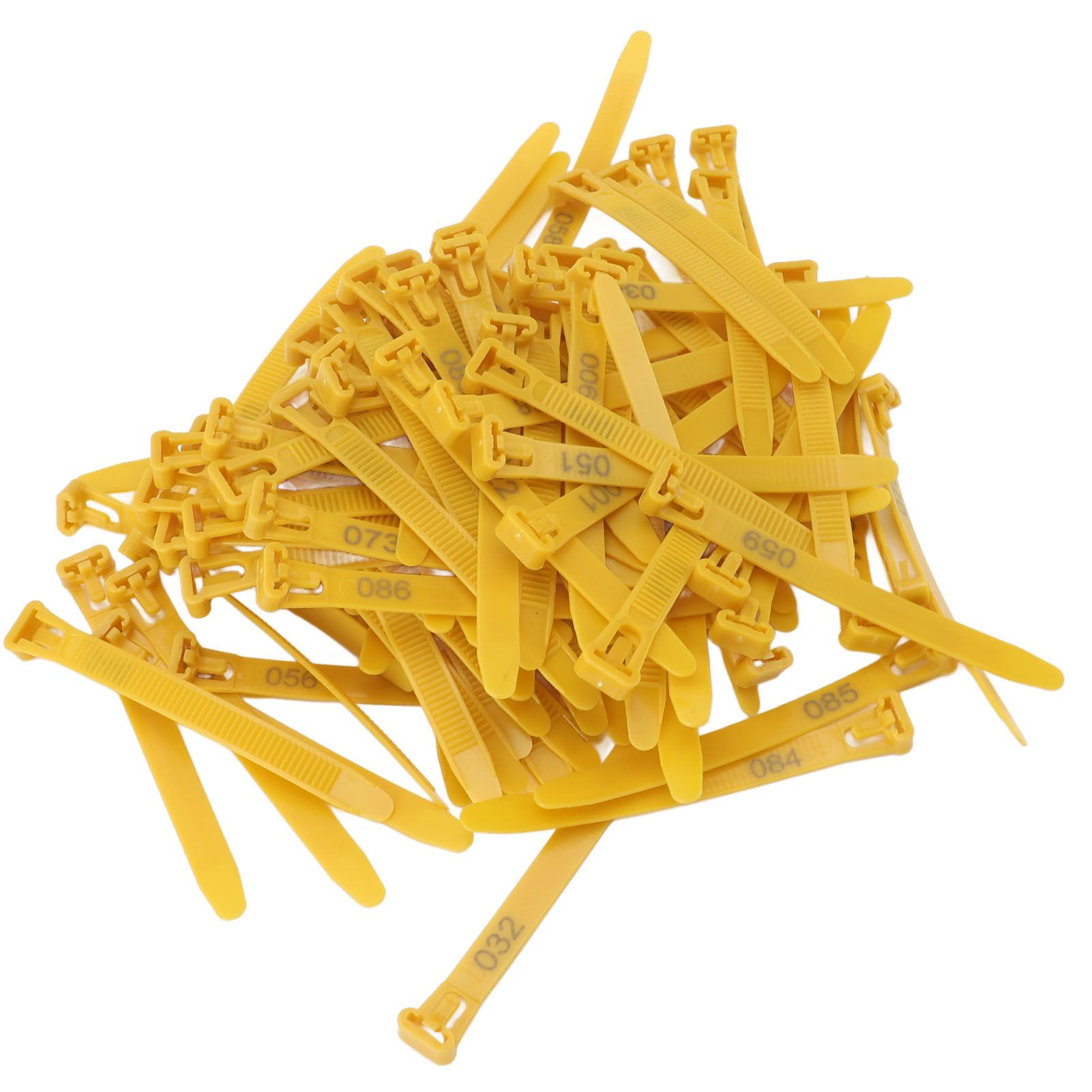 100pcs Chicken Leg Bands Adjustable Fadeless Numbered Poultry Identification view 4