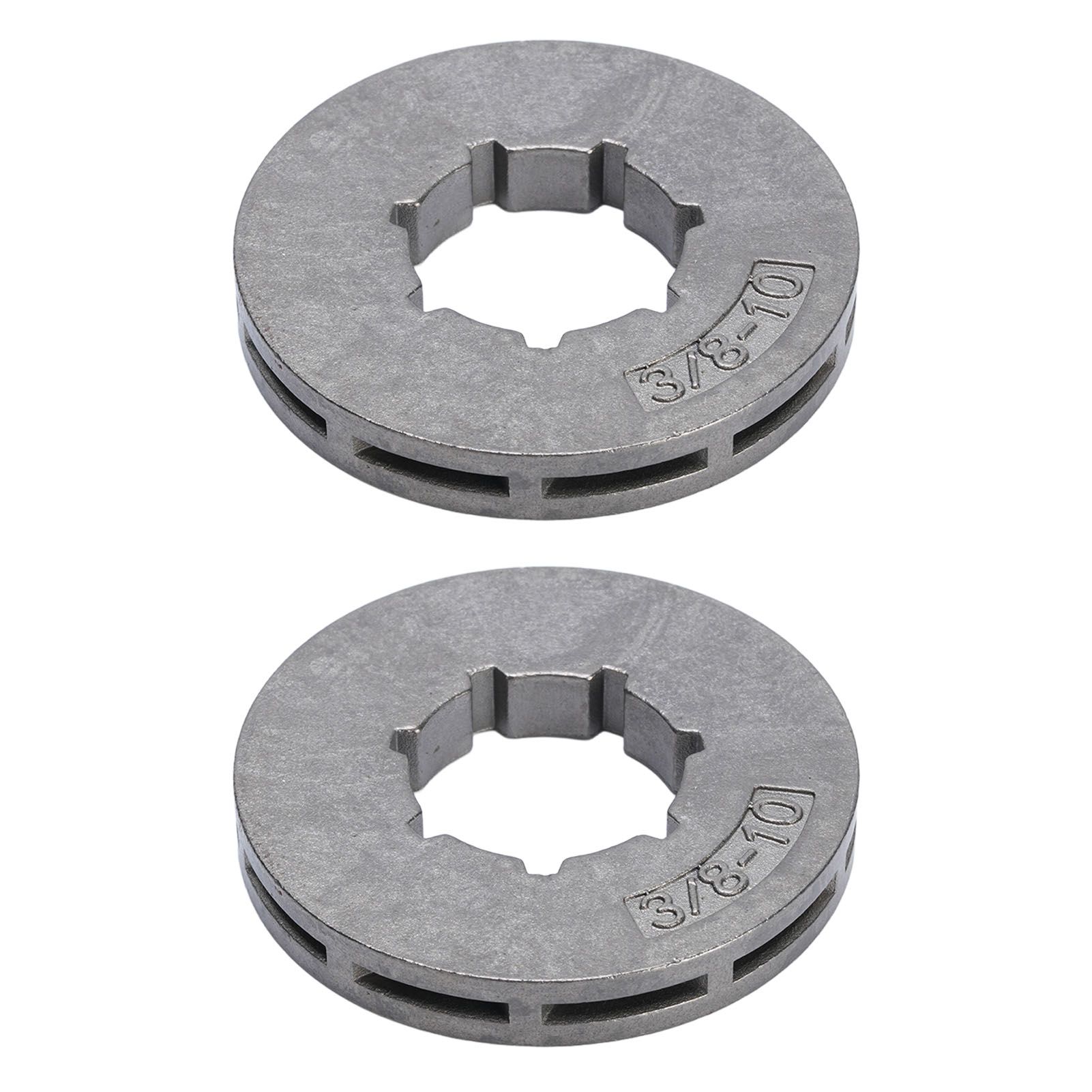 2PCS 22mm Chainsaw Rim Sprocket 3/8in-10 High Strength Rugged Construction for view 3