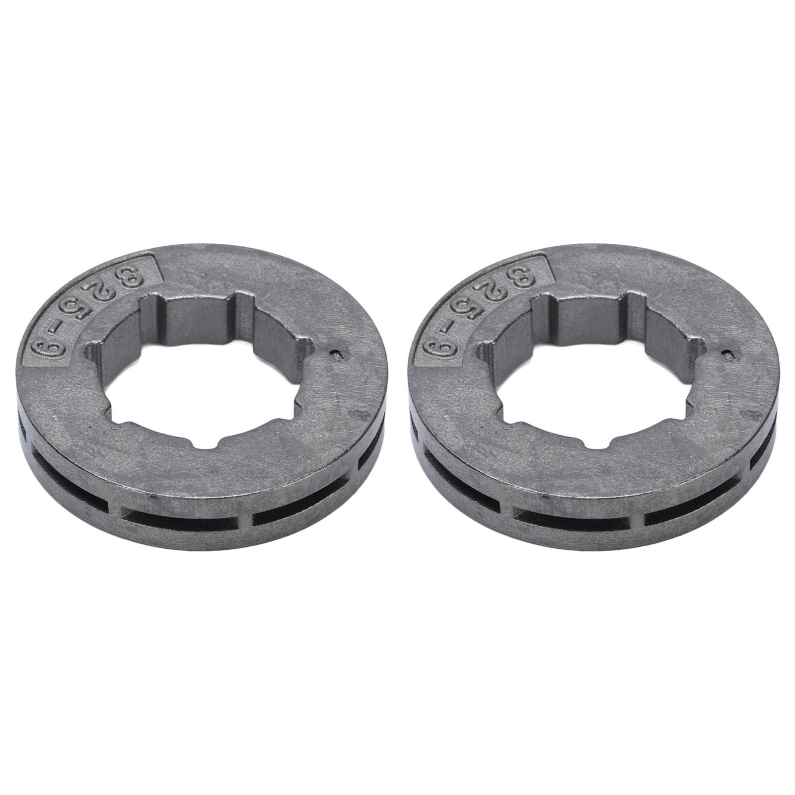2PCS Rim Sprocket 325 9 Iron 9 Tooth Lawnmower Sprocket Drive Rim Replacement