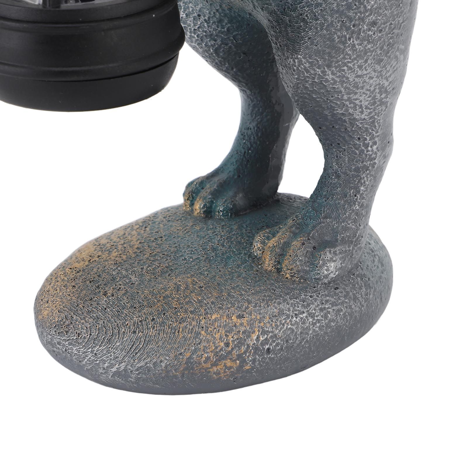 Bunny Figurine with Solar Lantern Resin Bunny Statue Light Auto Light Sensing view 5
