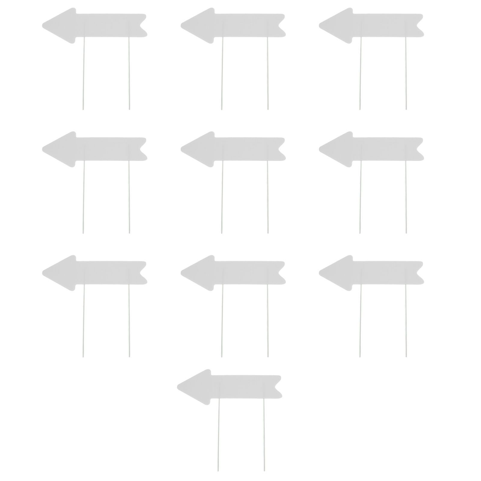 Blank Arrow Signs with Stakes Double Side Water Proof Directional Signs for view 3
