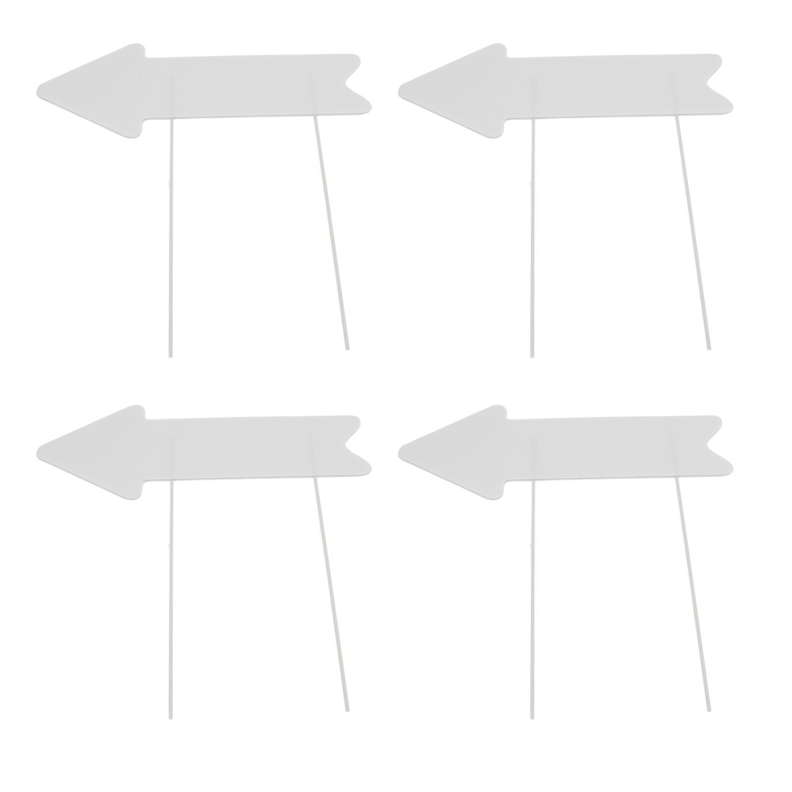 Blank Arrow Signs with Stakes Double Side Water Proof Directional Signs for view 6