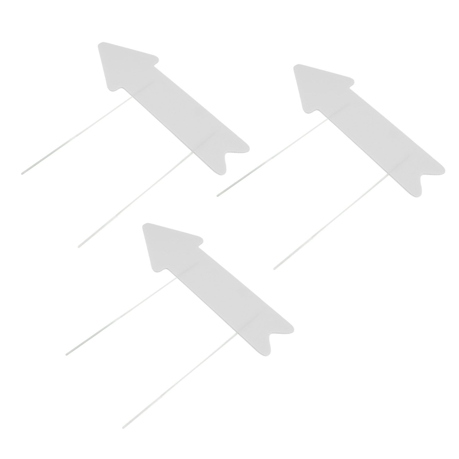 Blank Arrow Signs with Stakes Double Side Water Proof Directional Signs for view 8