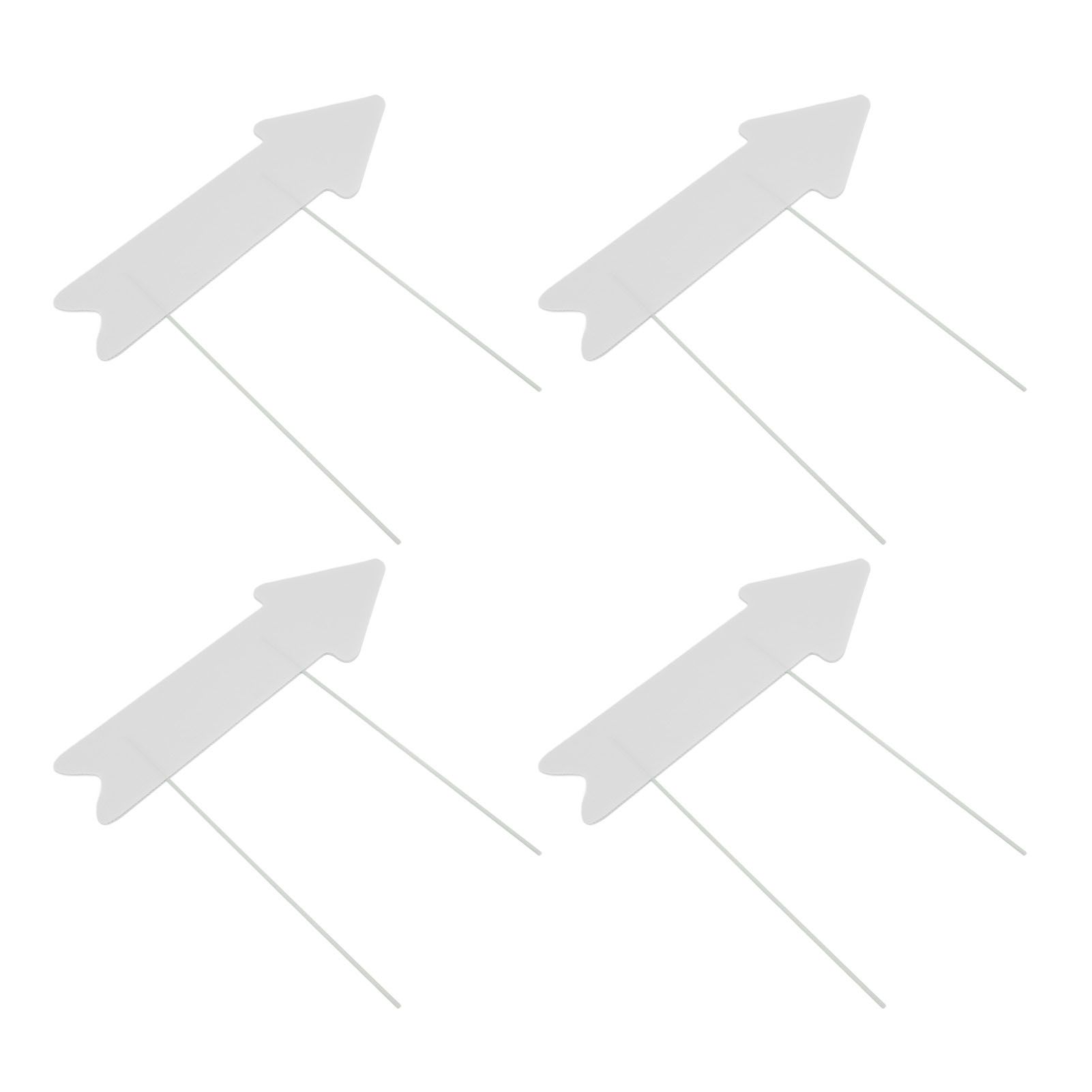 Blank Arrow Signs with Stakes Double Side Water Proof Directional Signs for view 11