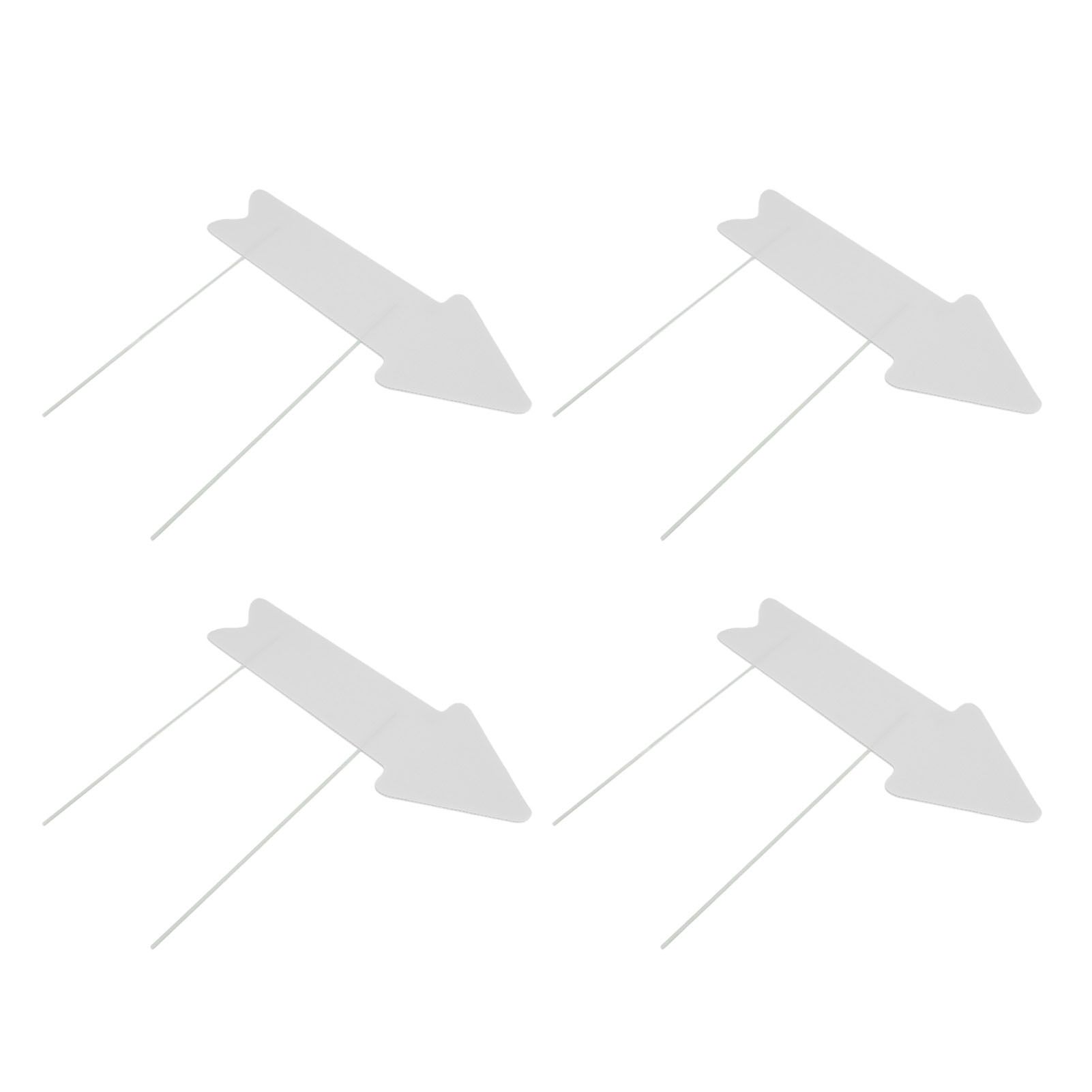 Blank Arrow Signs with Stakes Double Side Water Proof Directional Signs for view 12