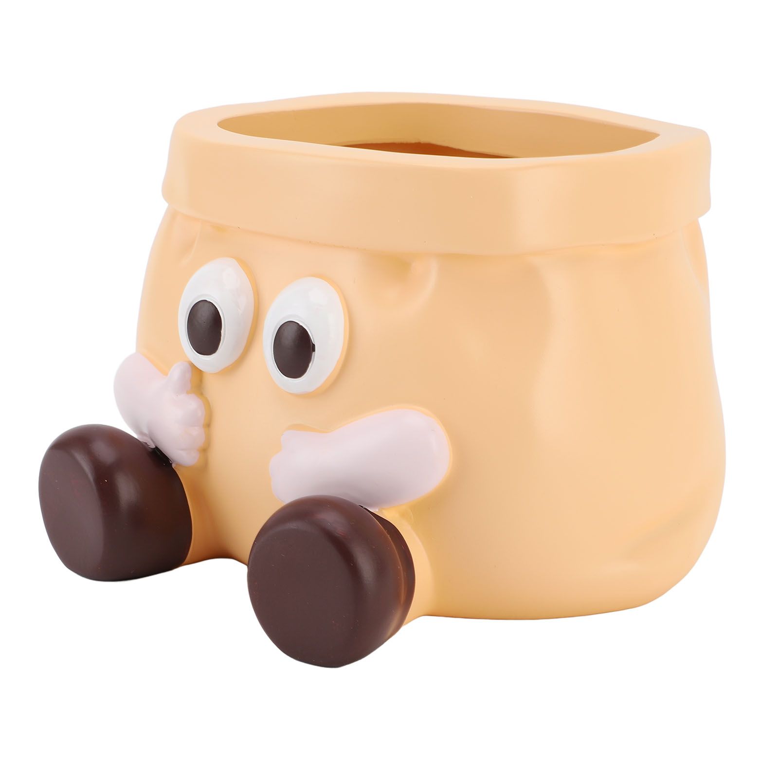 Succulent Pot Resin Cute Decorative Planter with Drainage for Ornament — image 1