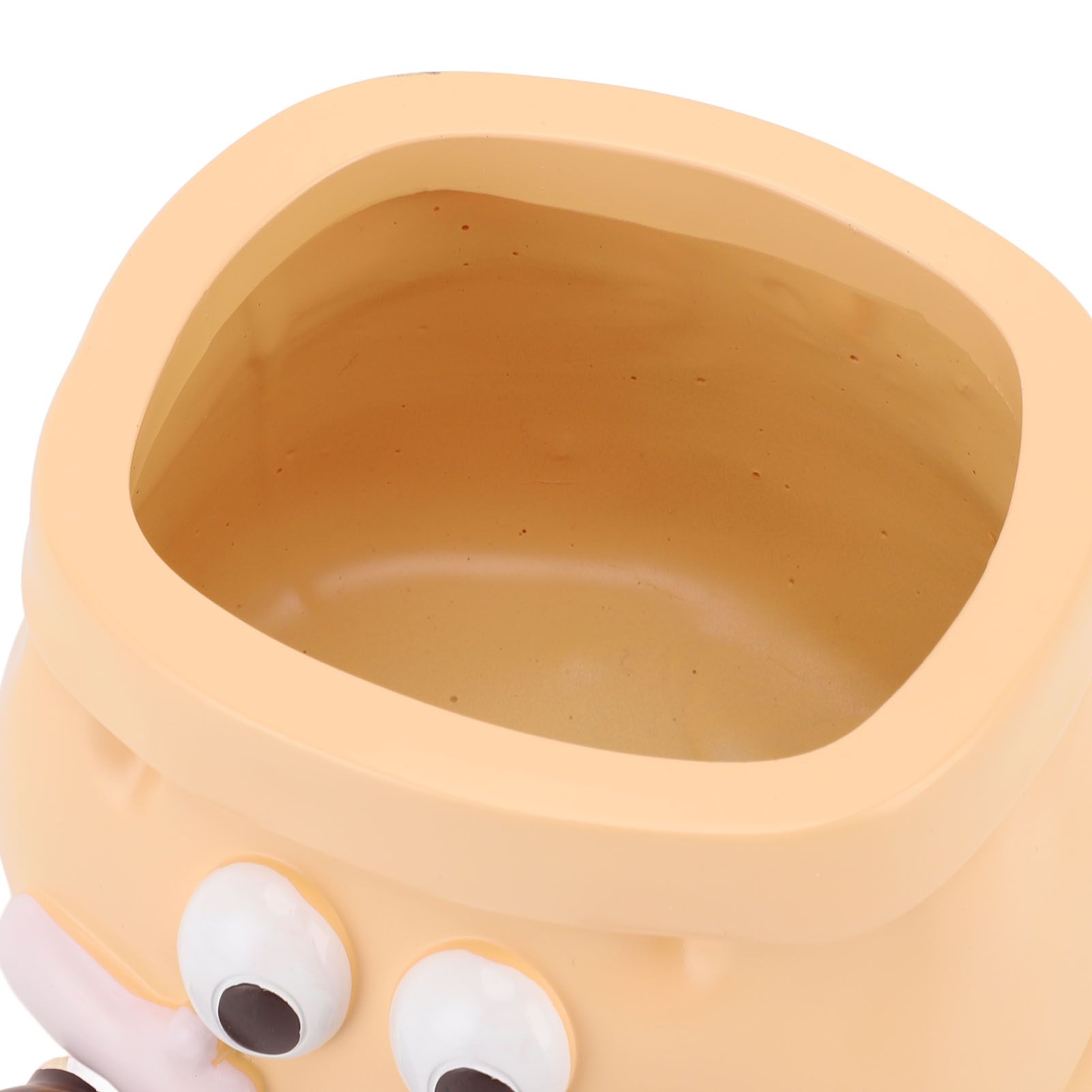 Succulent Pot Resin Cute Decorative Planter with Drainage for Ornament view 5
