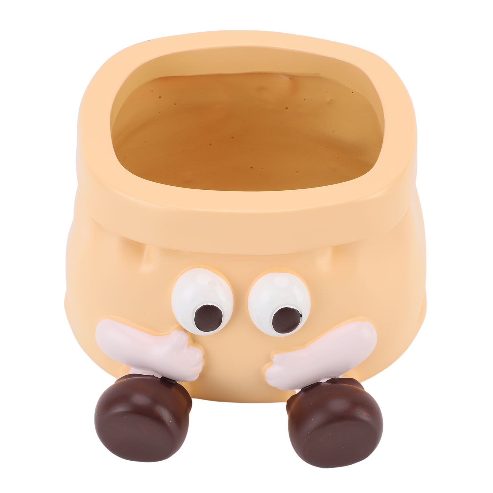 Succulent Pot Resin Cute Decorative Planter with Drainage for Ornament view 6