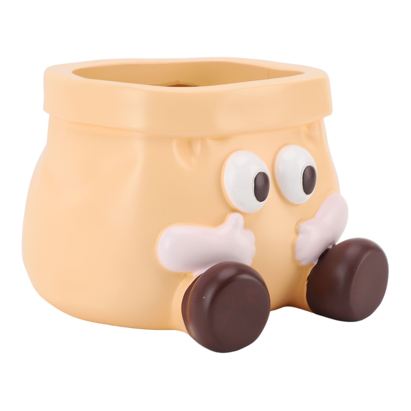 Succulent Pot Resin Cute Decorative Planter with Drainage for Ornament view 7