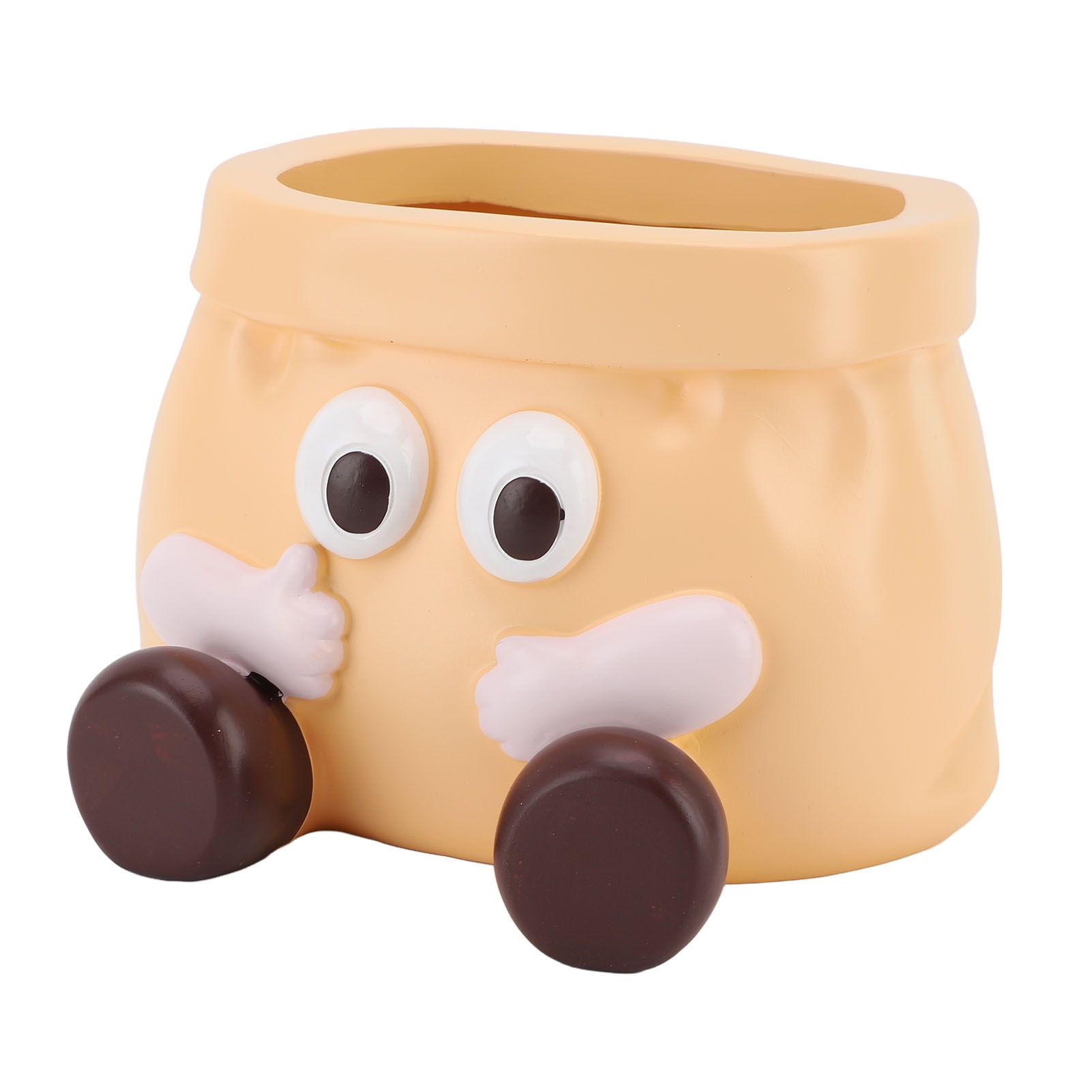 Succulent Pot Resin Cute Decorative Planter with Drainage for Ornament view 8